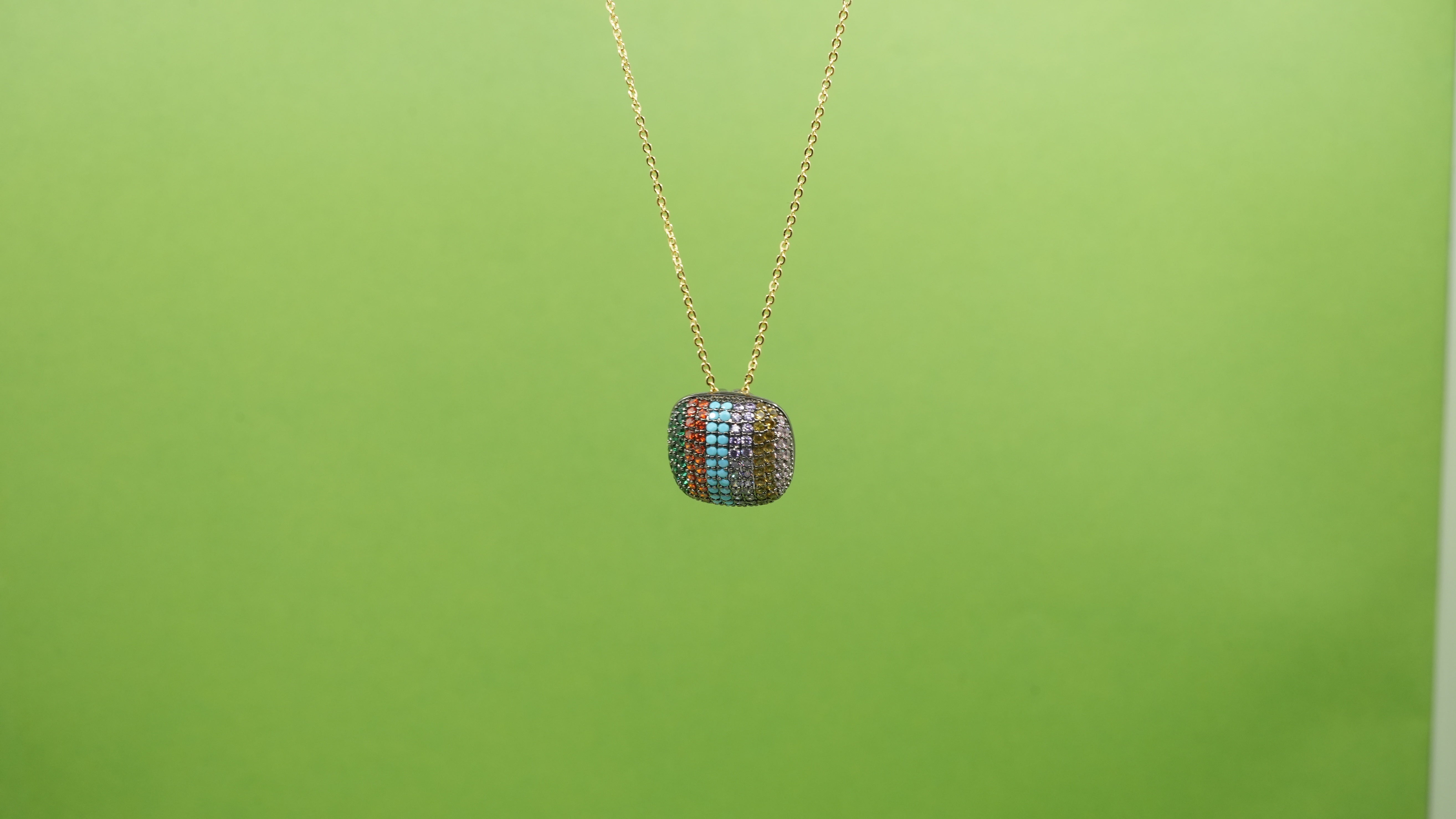 Geometric Spark Necklace multi