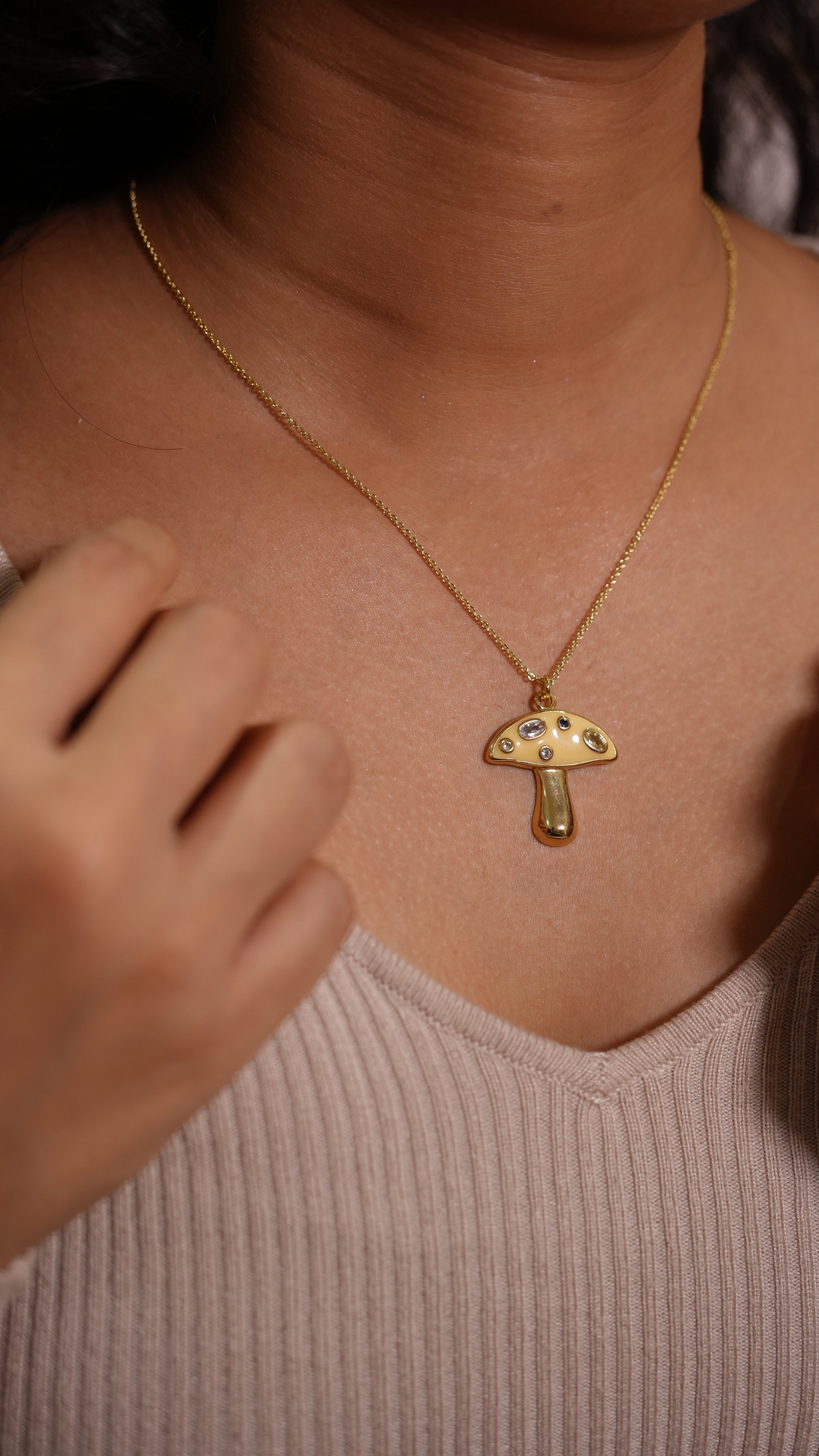 Mellow Mushroom Necklace