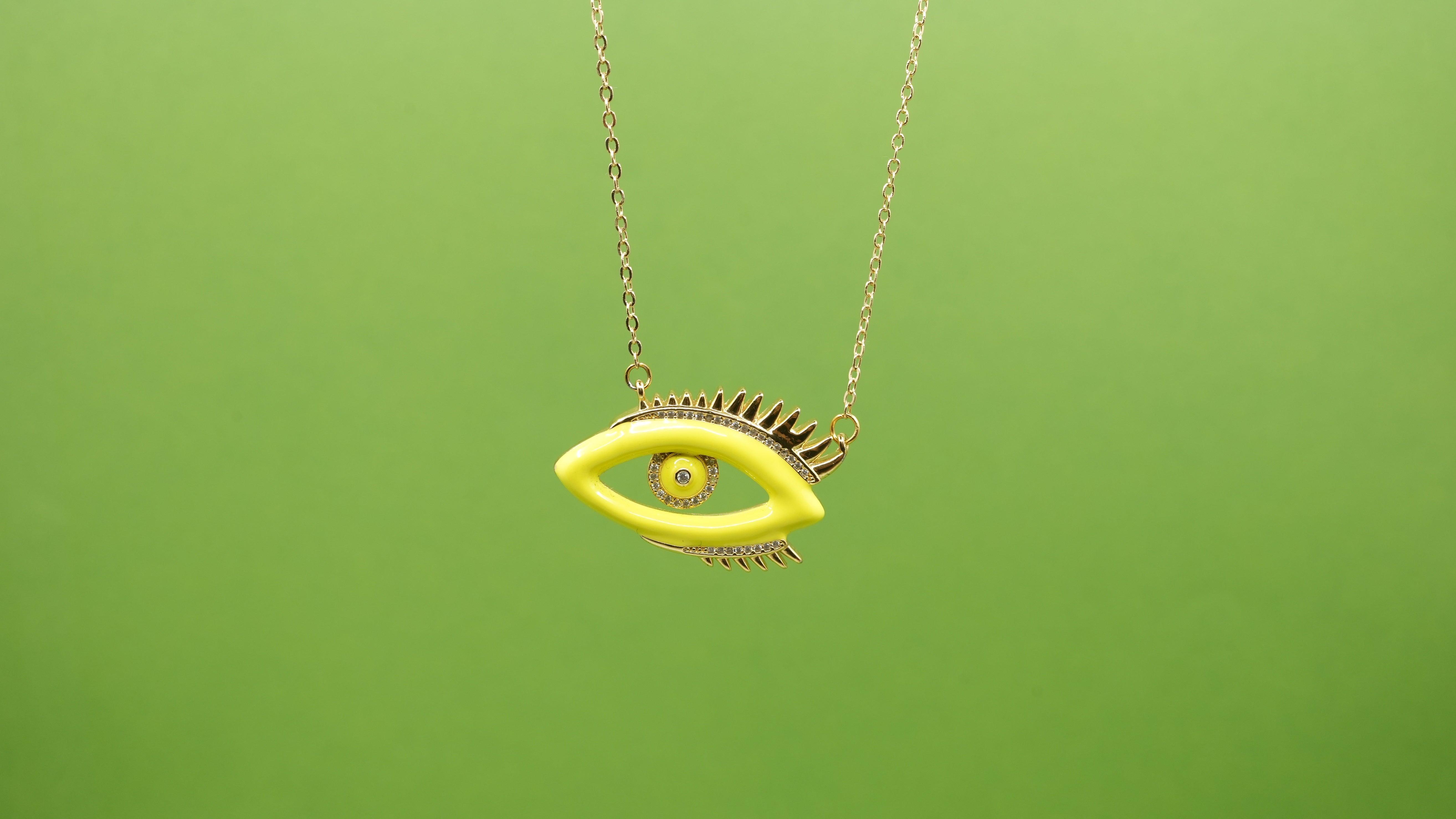 Nazar No More Necklace Yellow