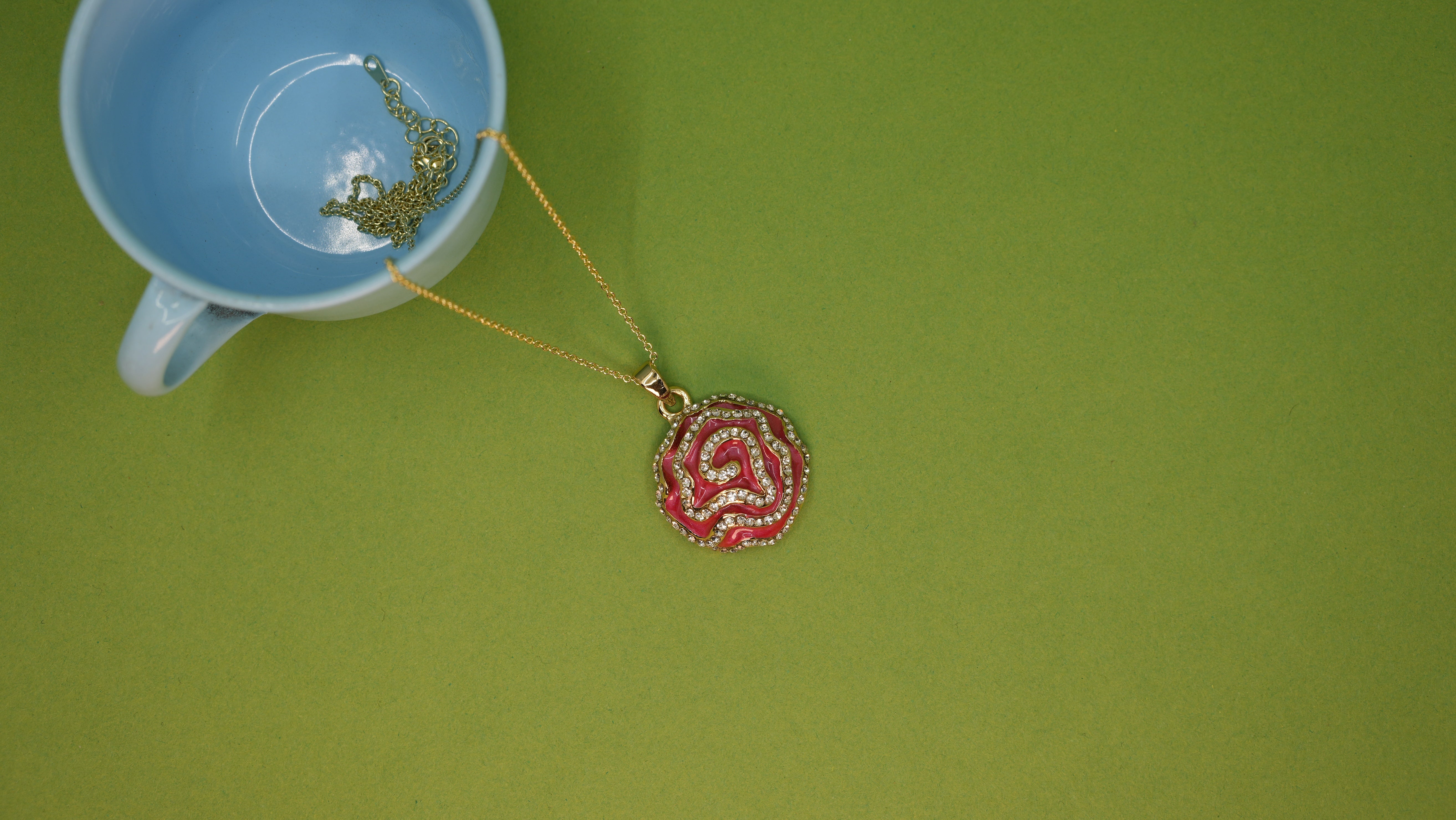 Sculpted Rose Necklace