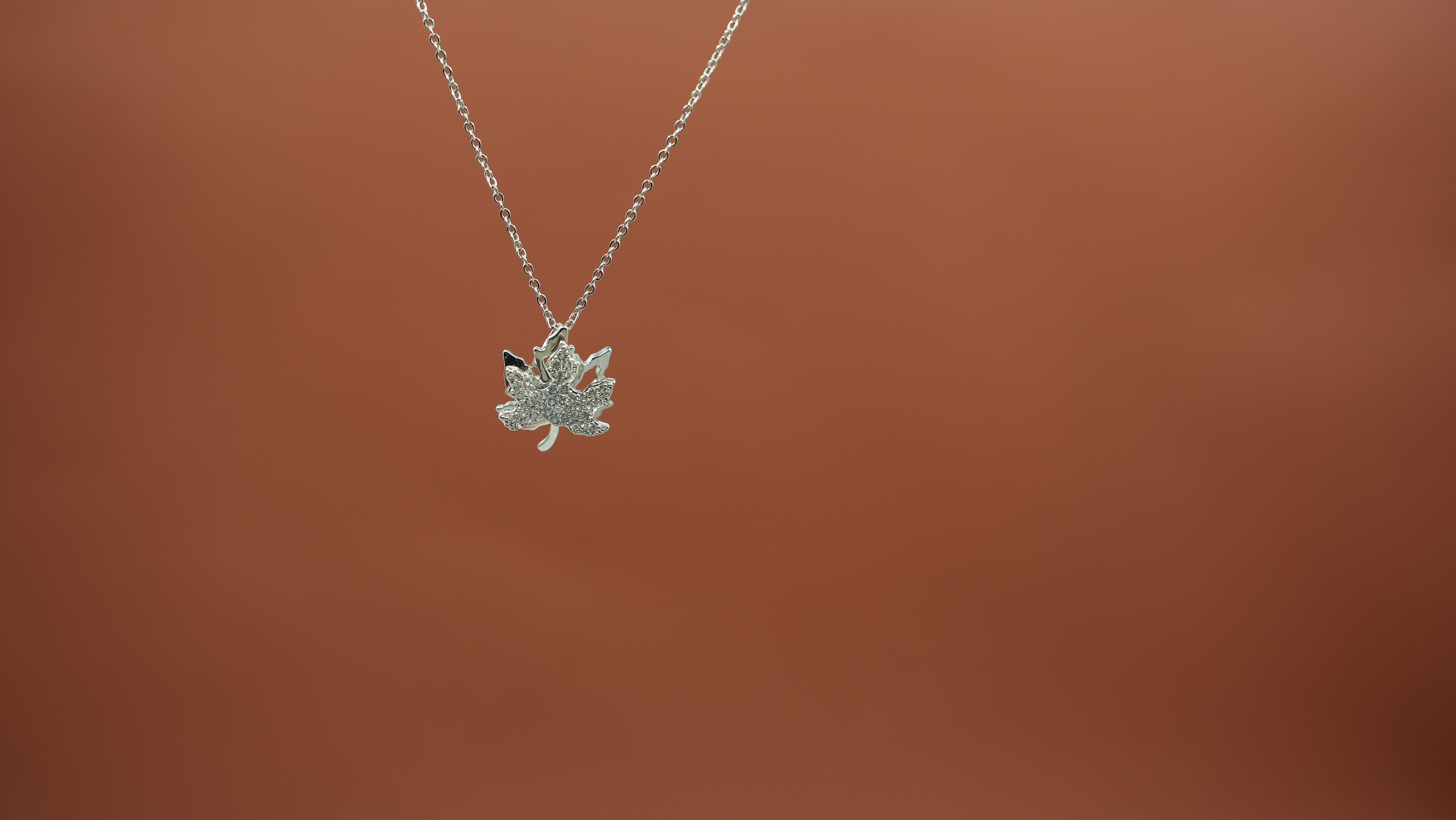 Maple Silver leaf Necklace