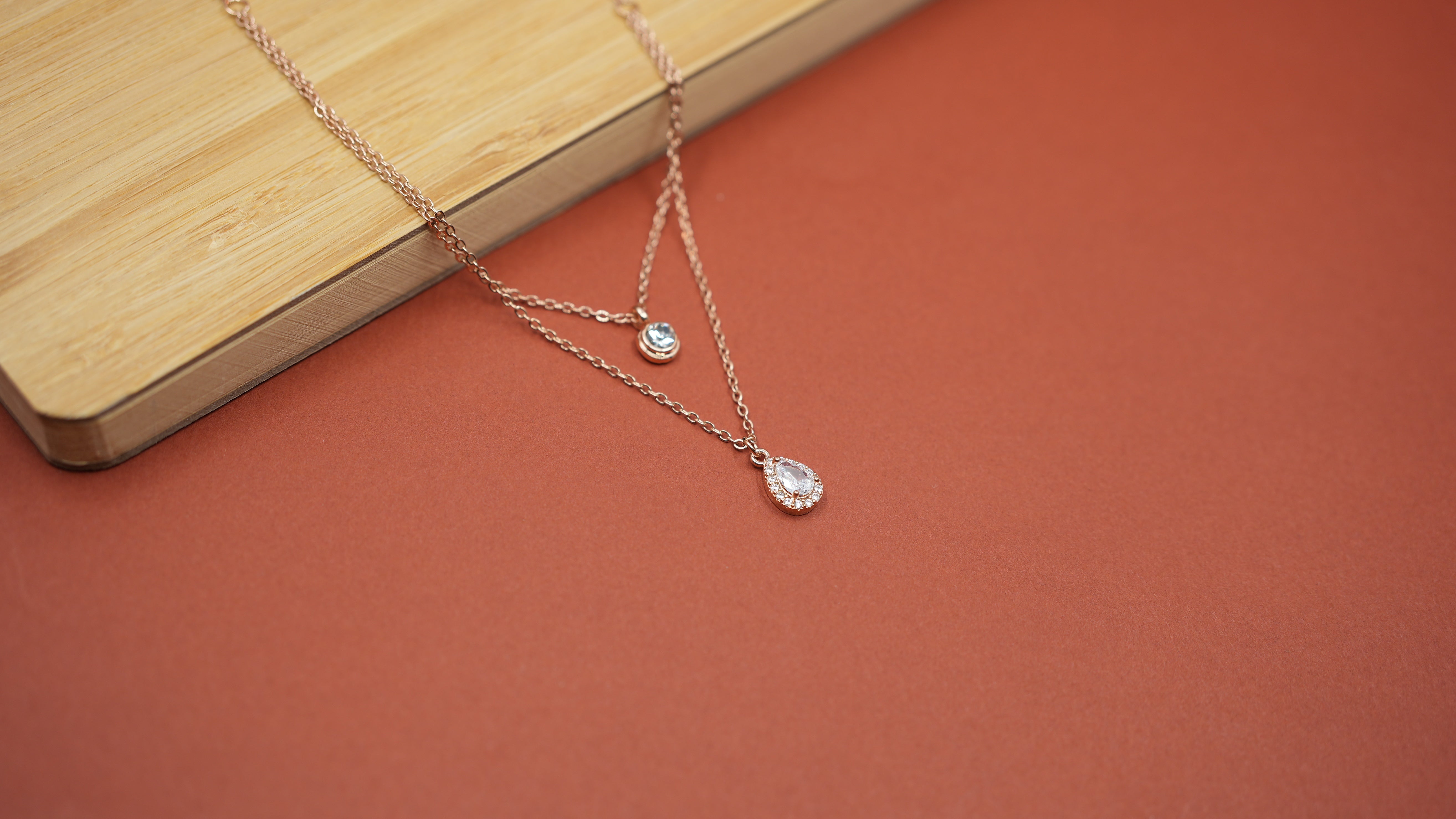 Drop Stack Layered Necklace