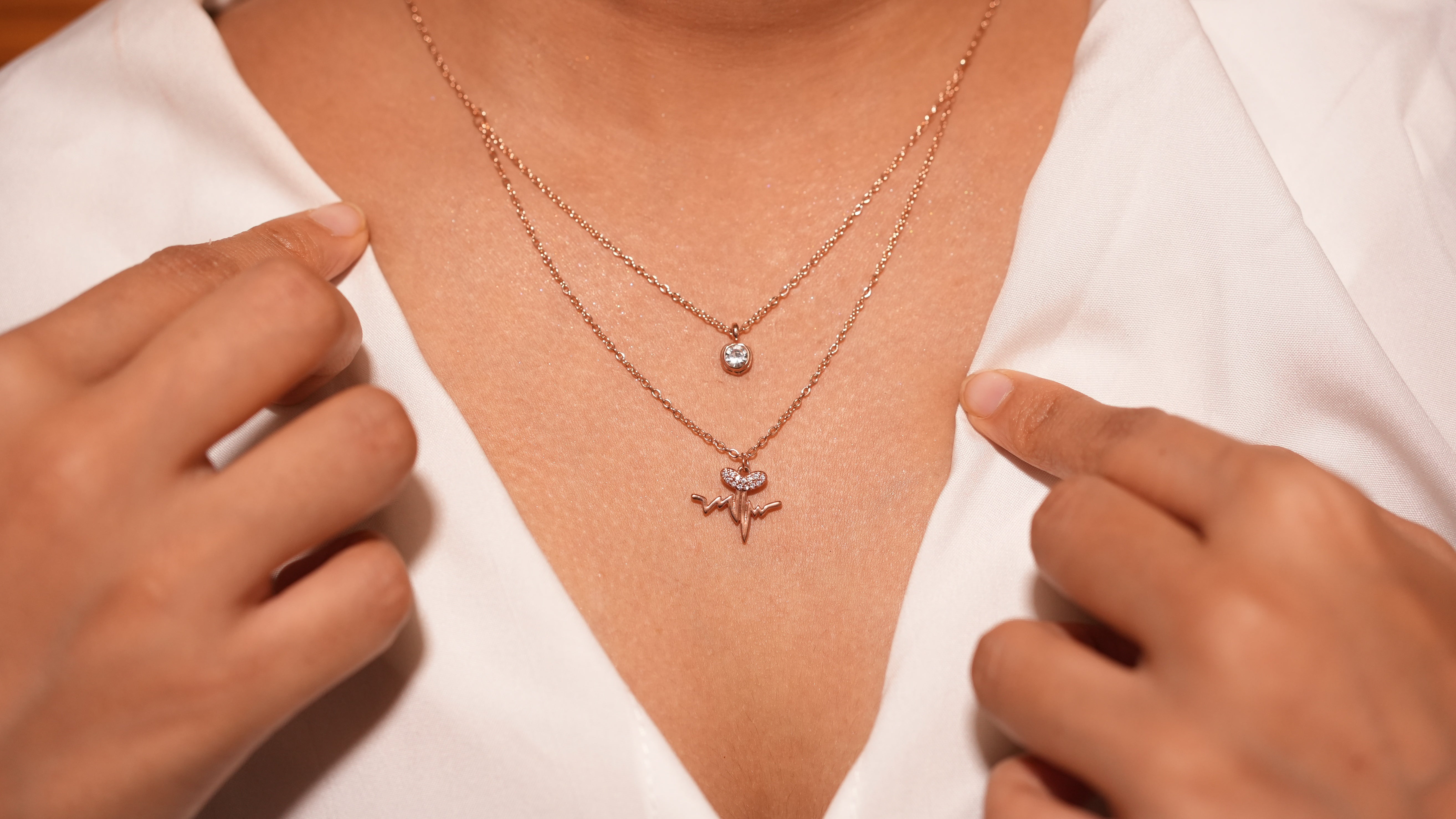 Hearts in Harmony layered necklace