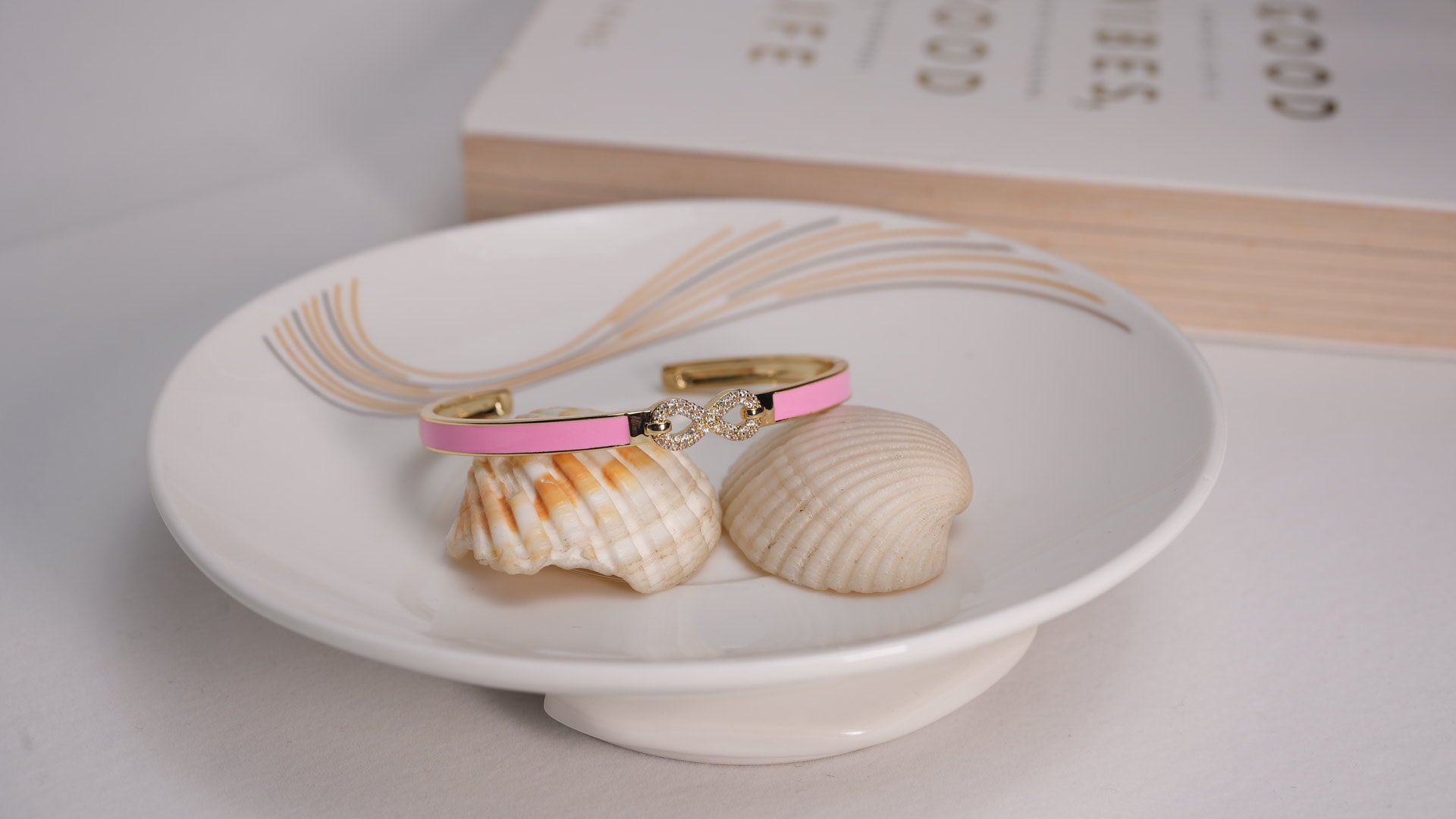Blush infinity bracelet