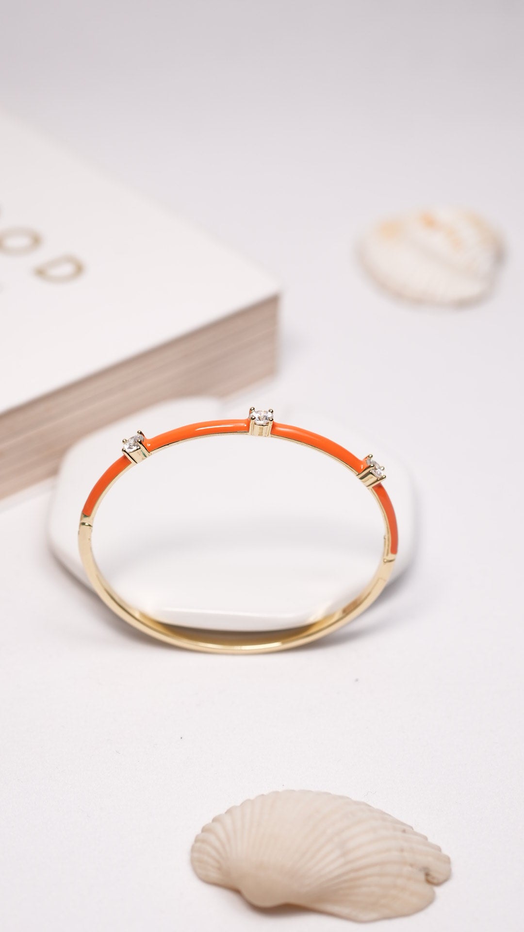 Coral sparkle bracelet