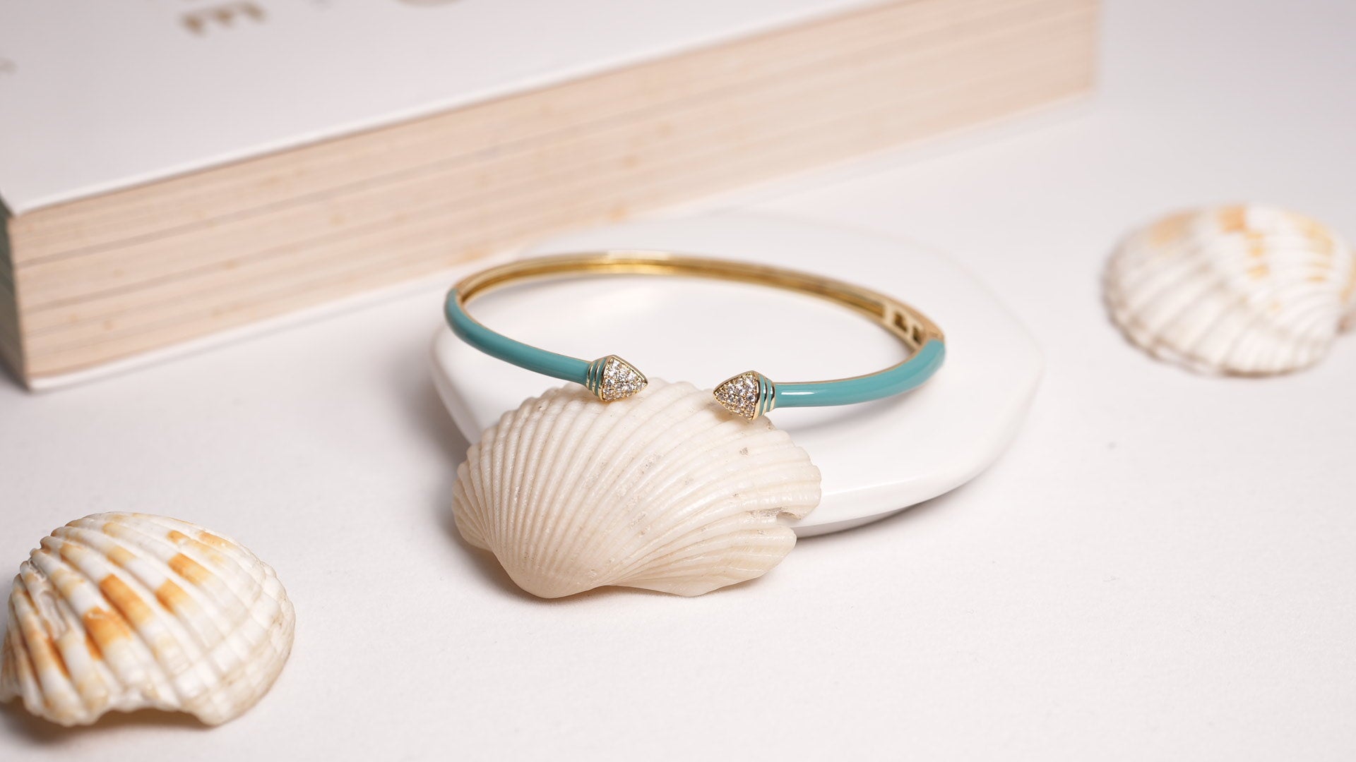 Aqua spike bracelet