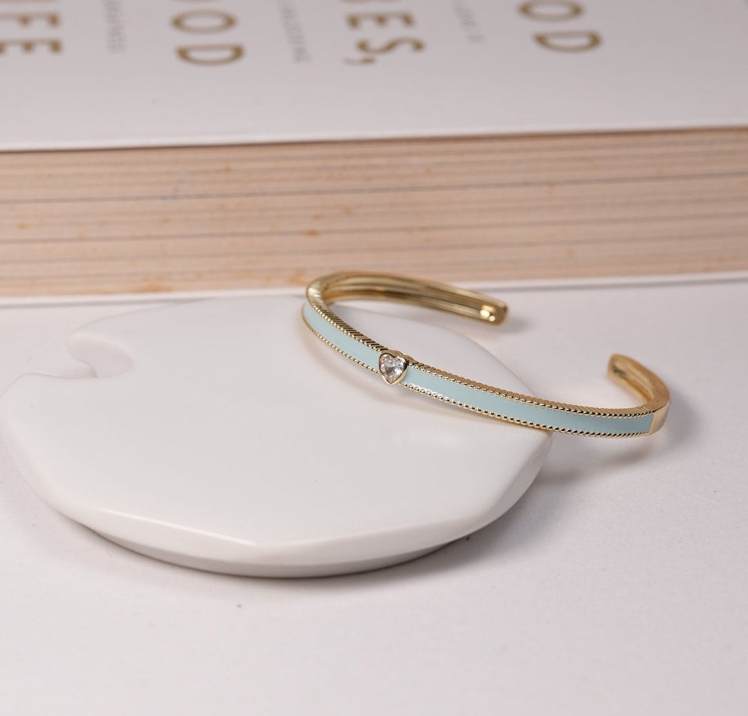 Lil Heart Ocean Cuff