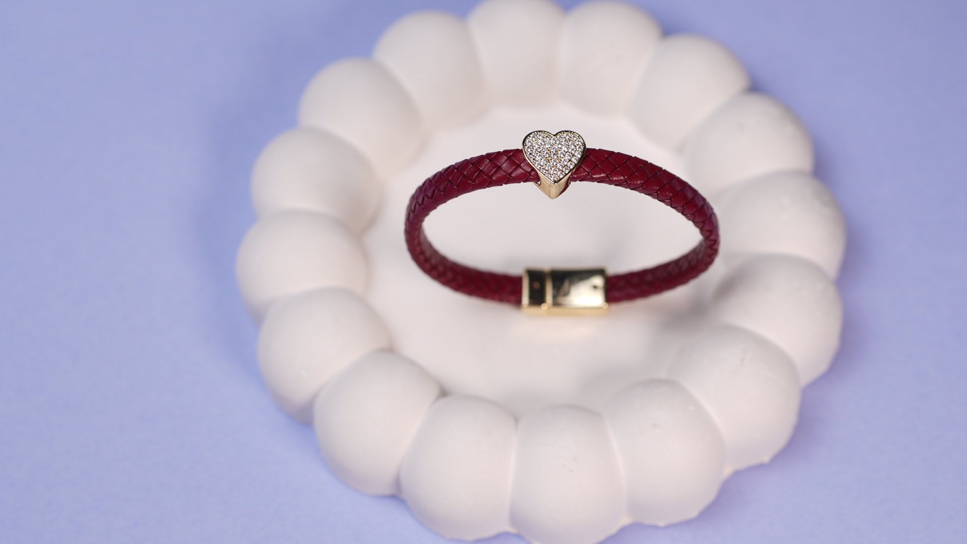 Ruby Leather bracelet