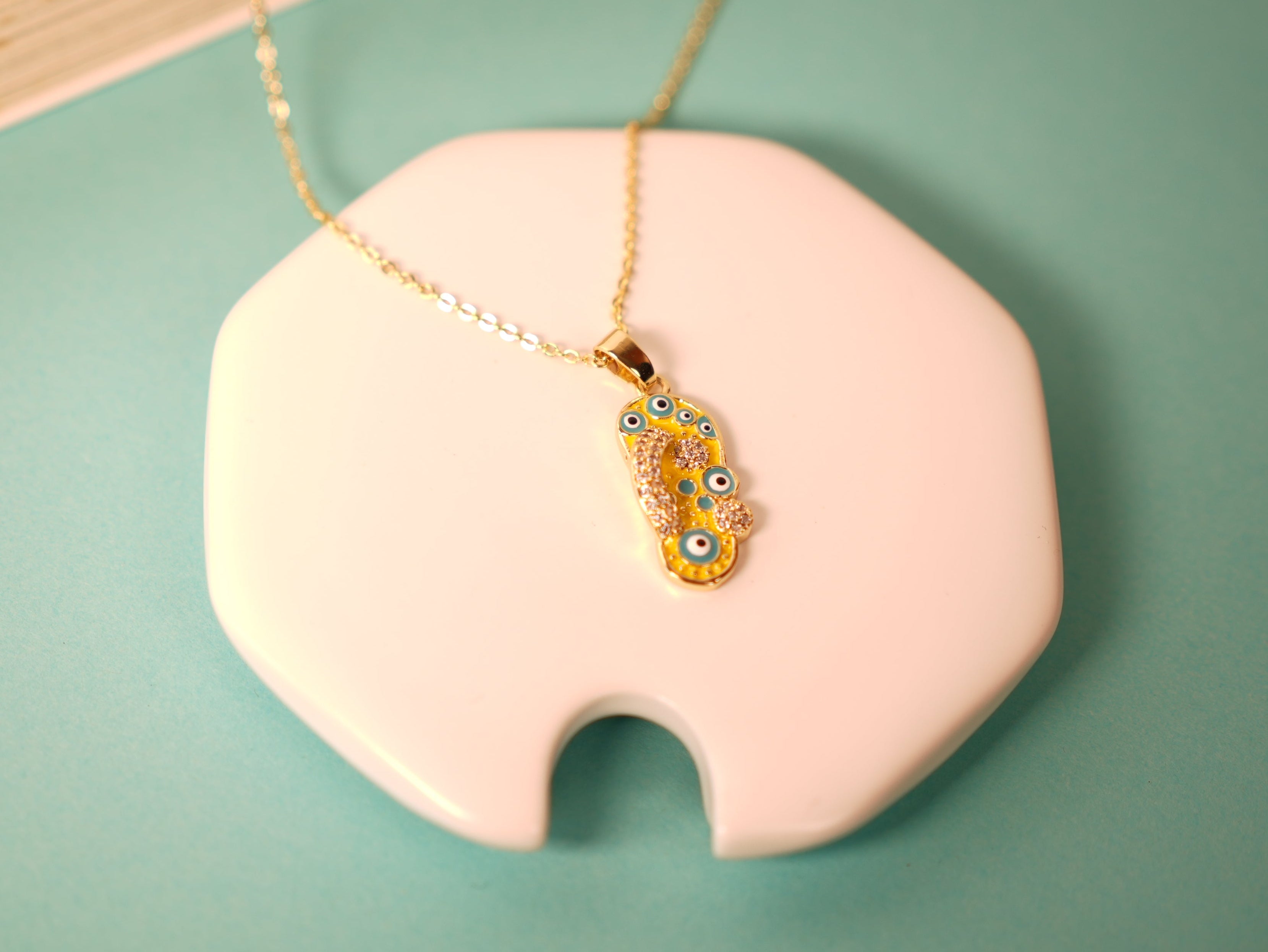 Starry Steps Yellow Necklace