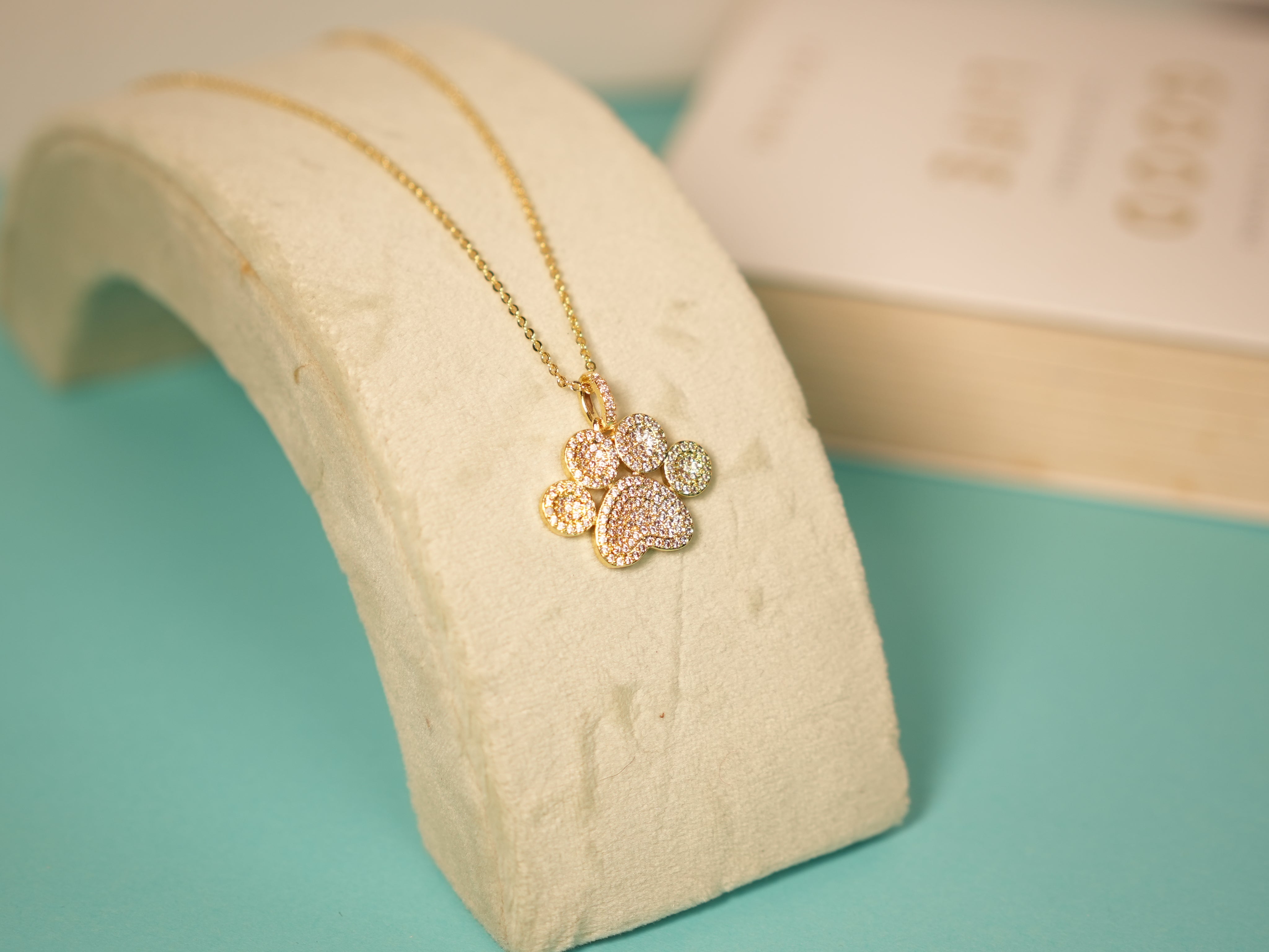Furry Steps necklace
