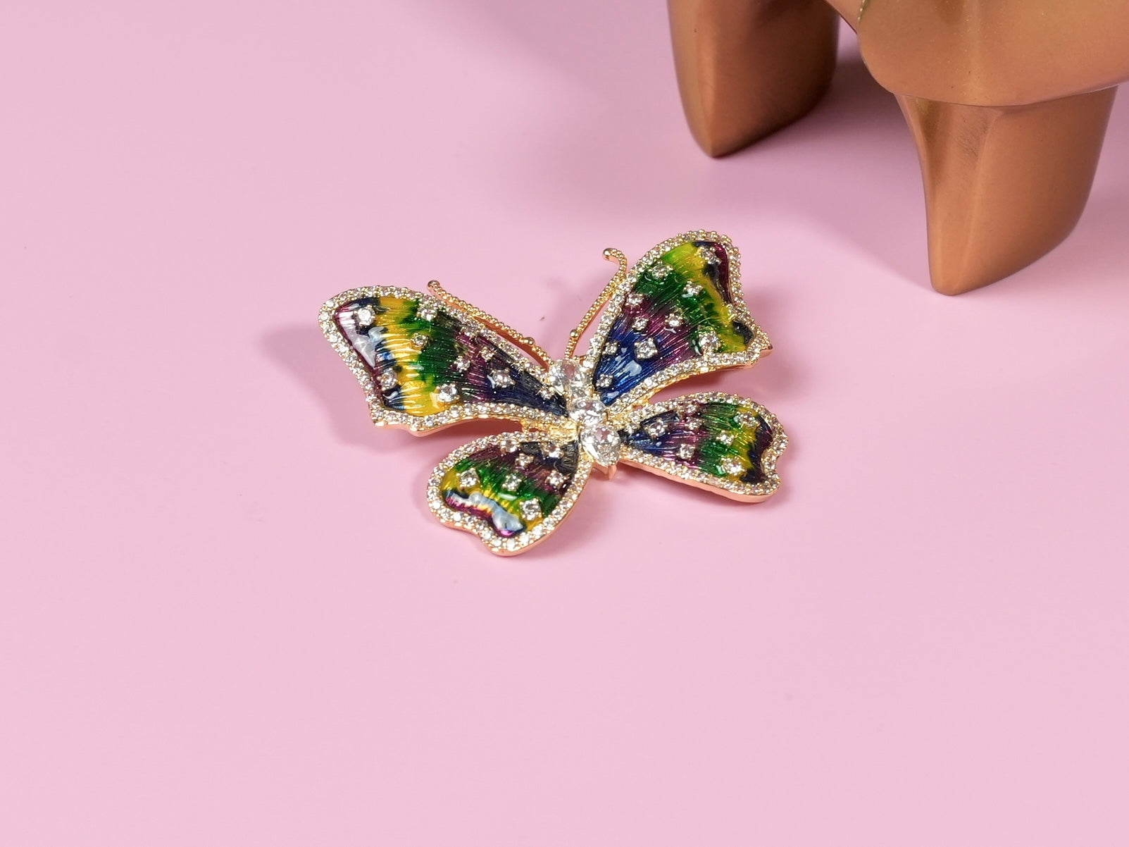 Butterfly Multicolour Brooch