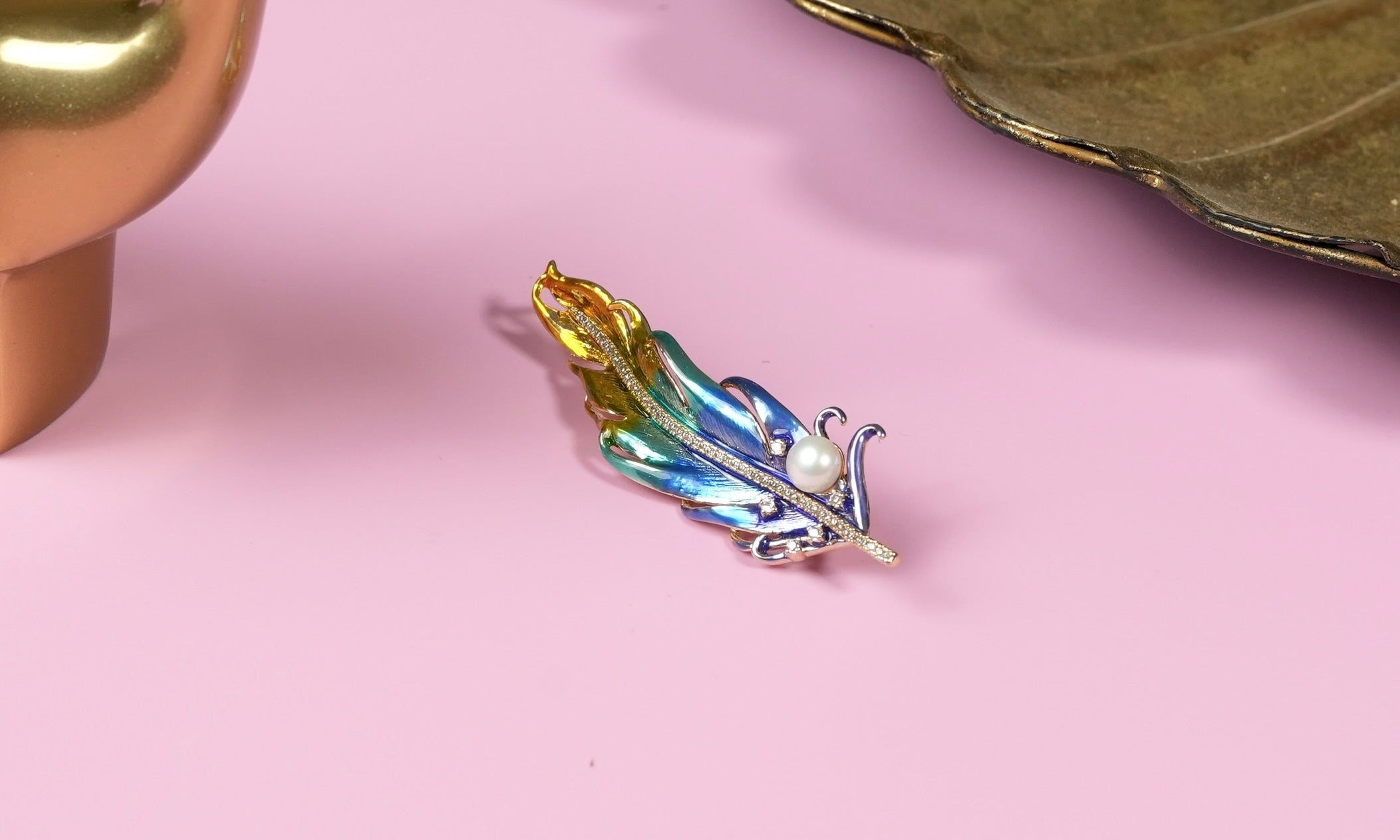 Feather Brooch