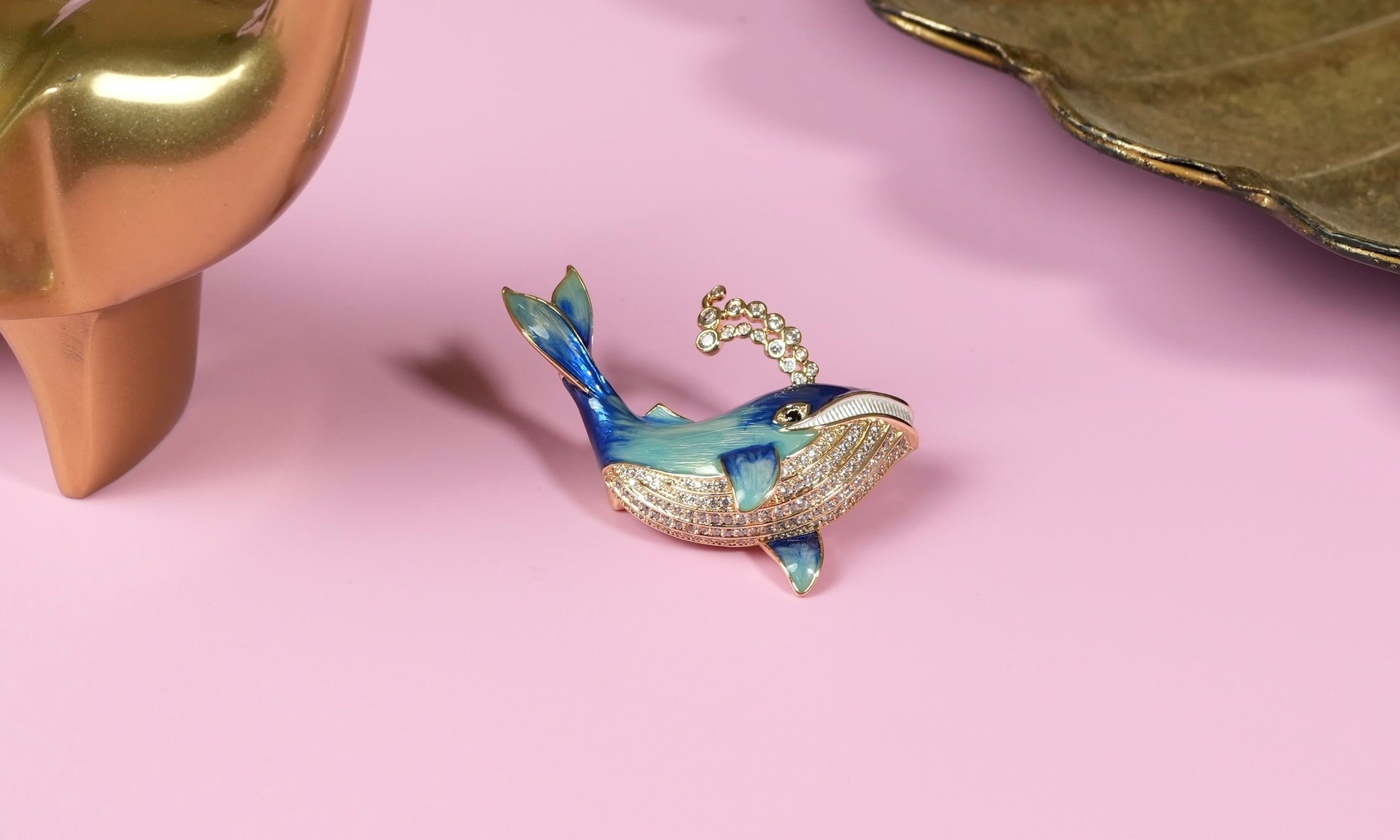 Blue Whale Brooch
