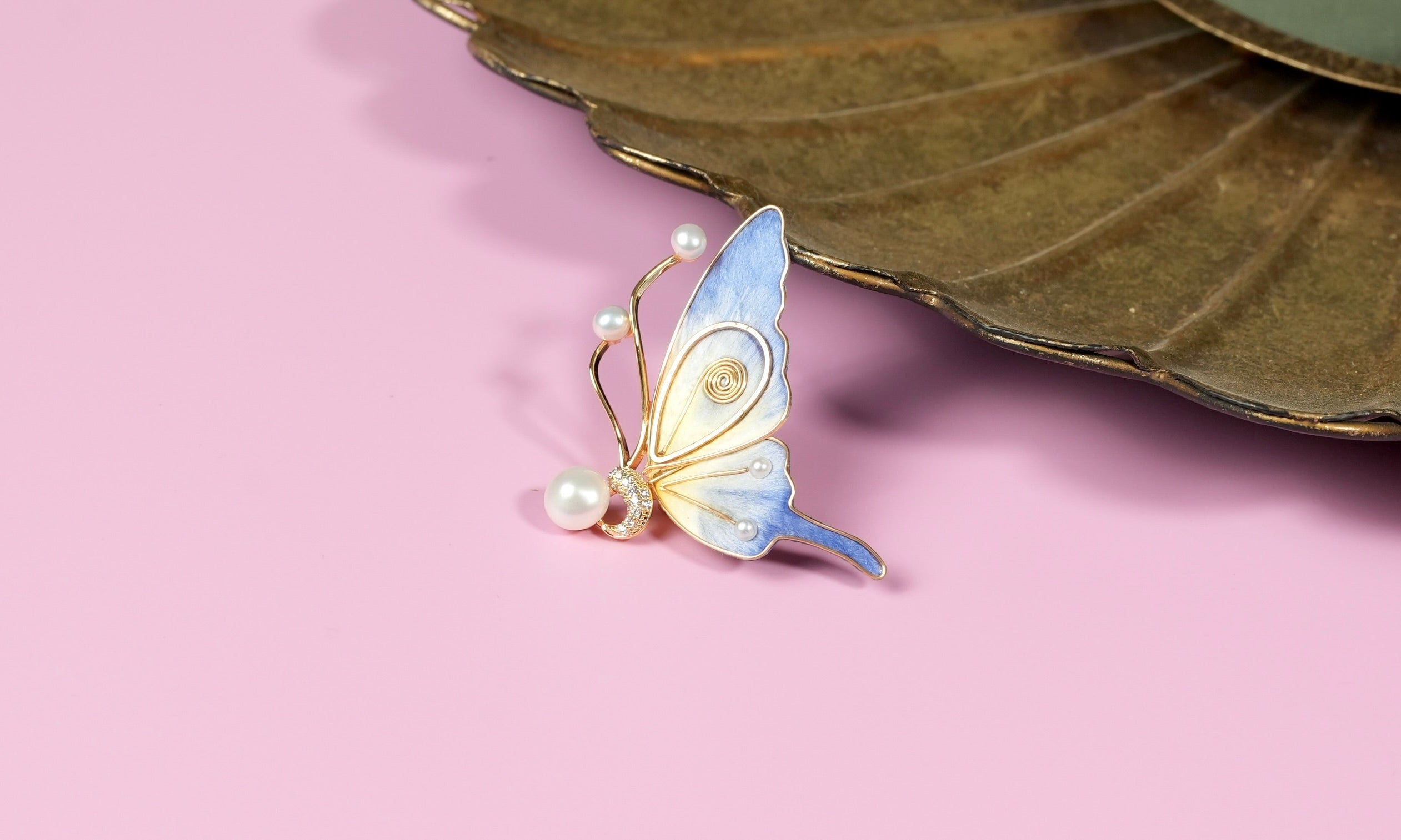 Half Butterfly Brooch