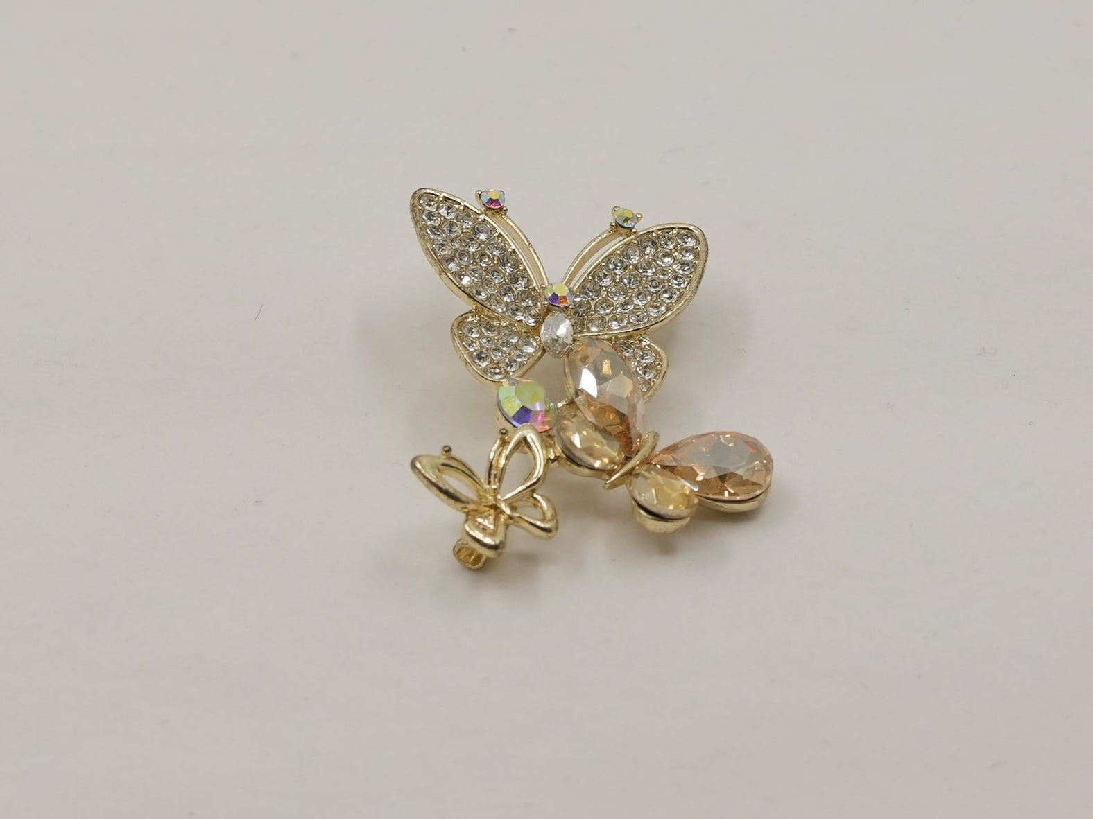 Trio butterfly brooch