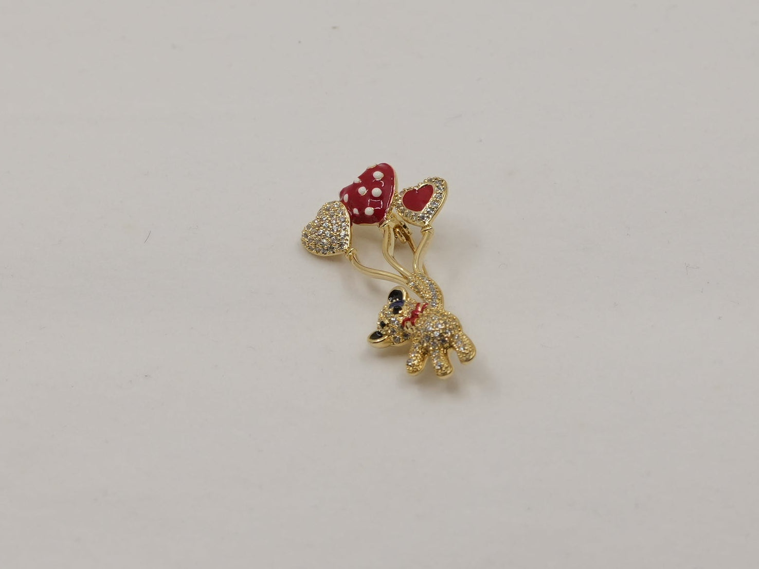 Love teddy brooch