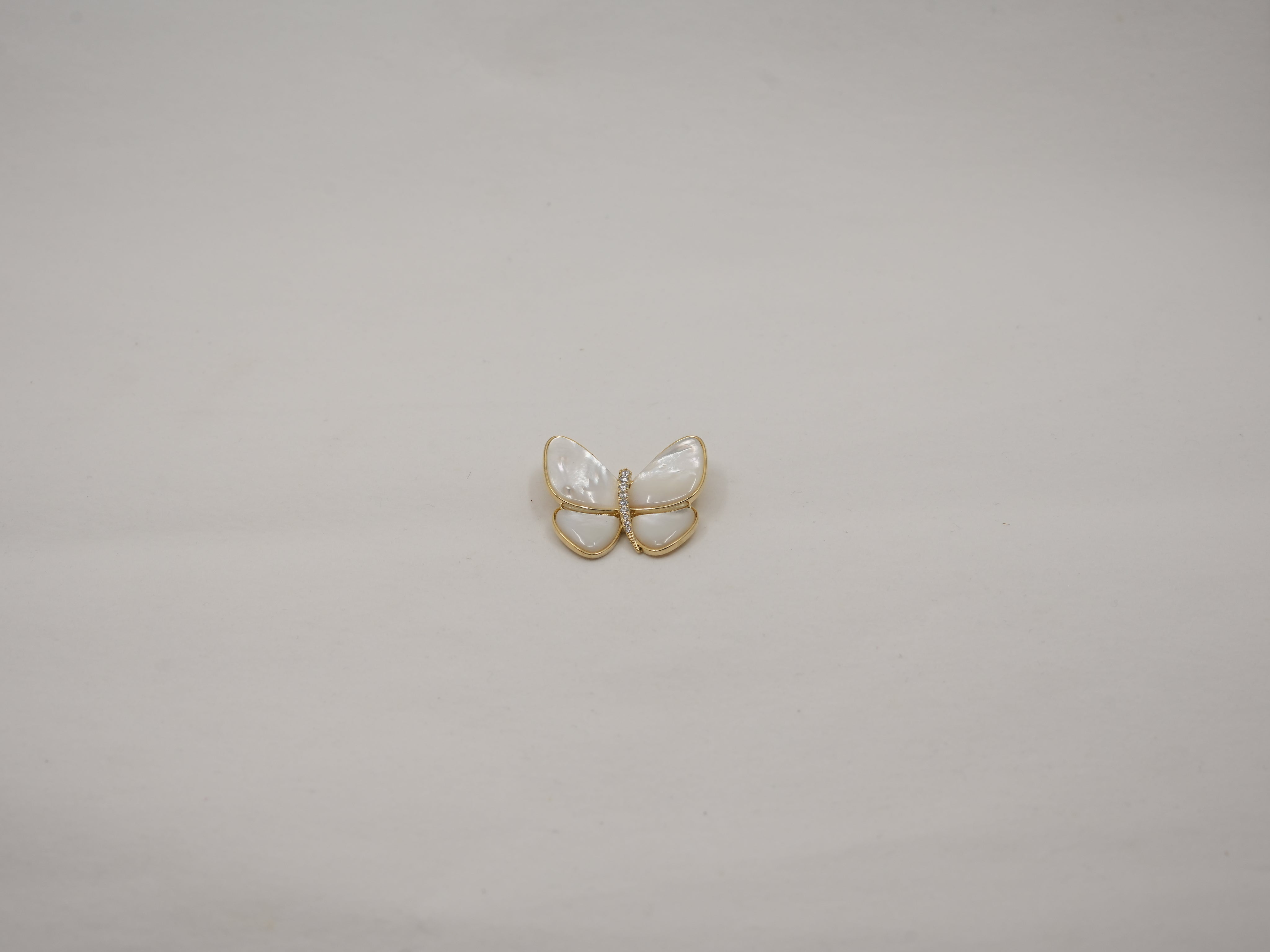 MOP butterfly brooch
