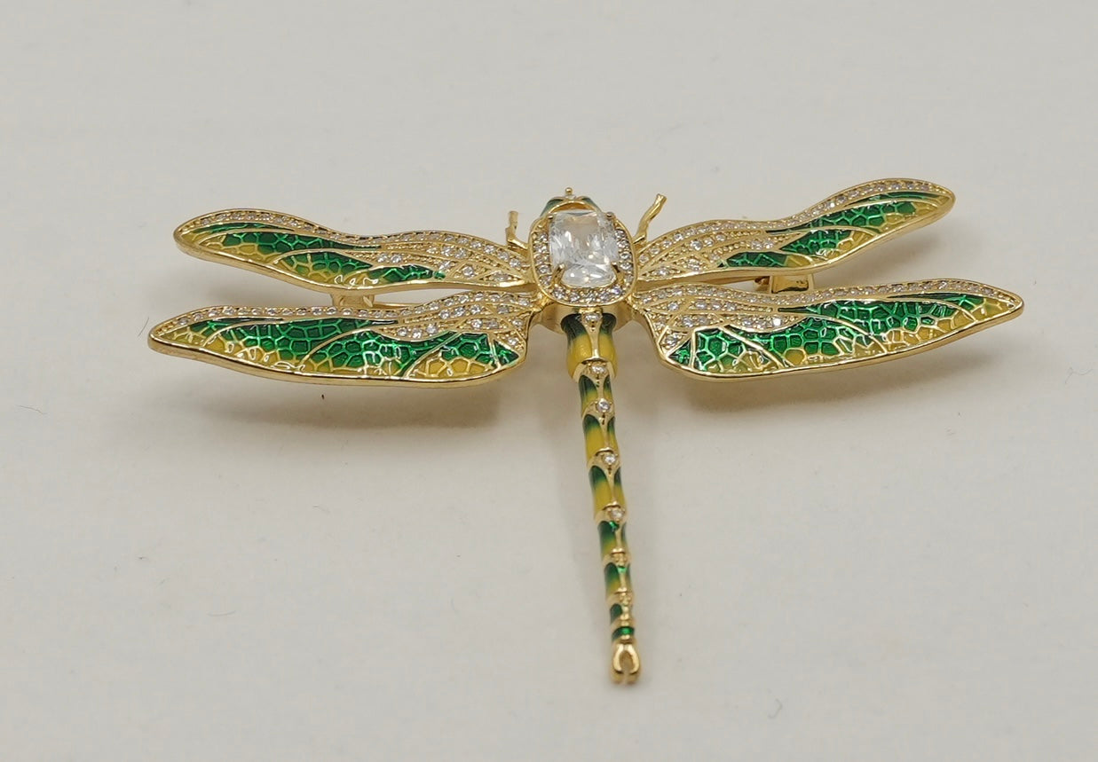 Green & yellow dragonfly