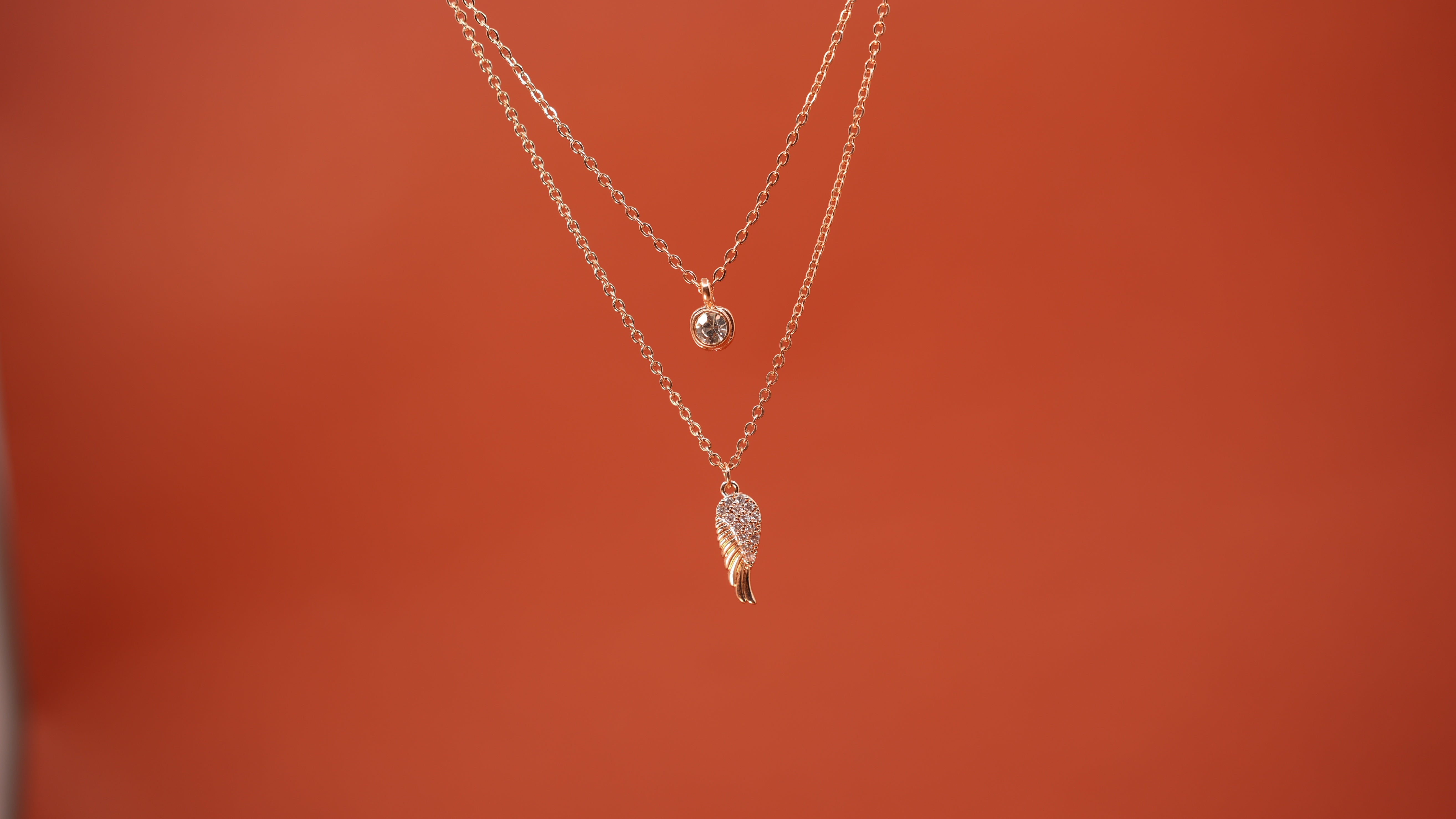 Twin Tail Layered Necklace