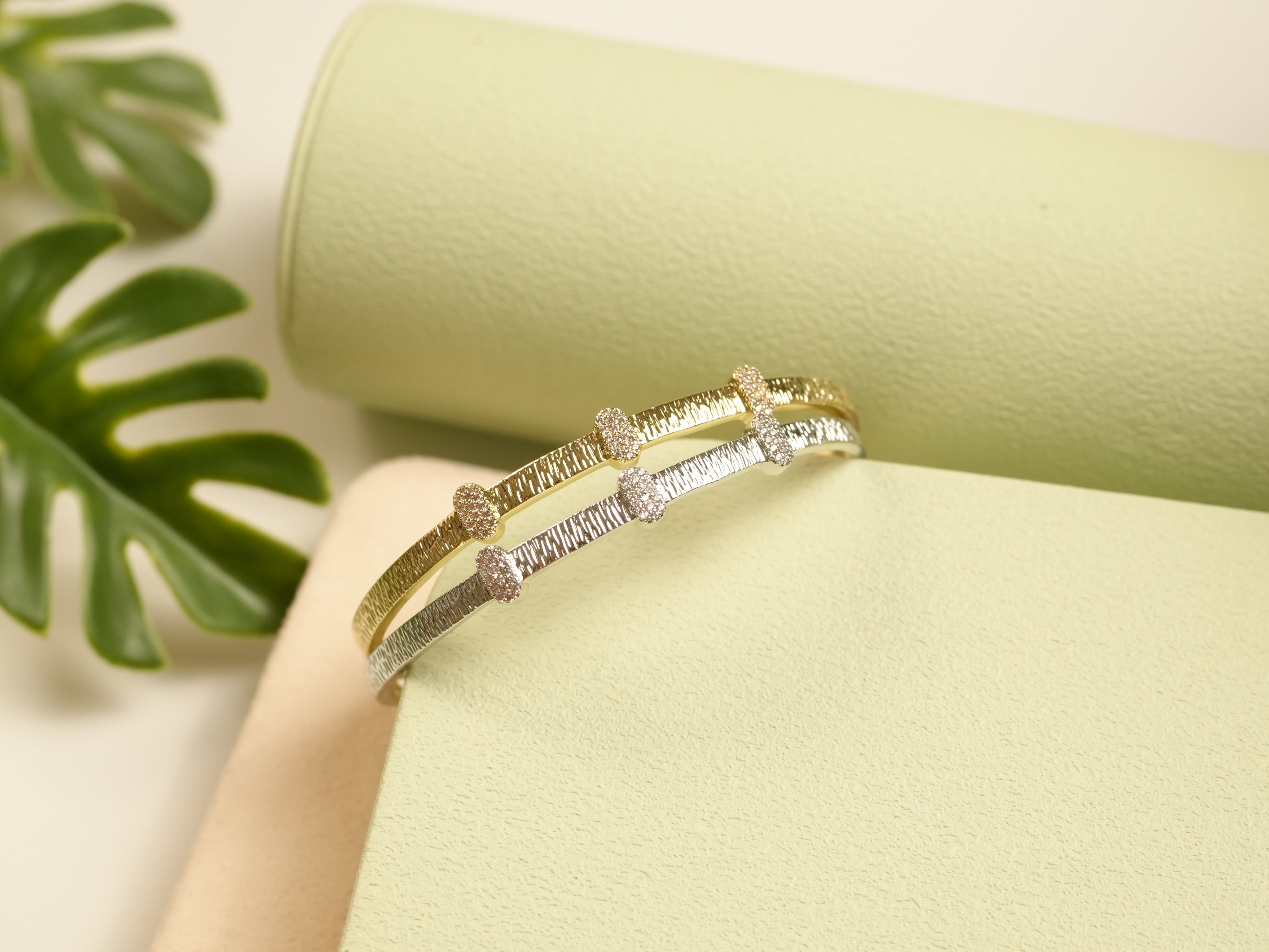 Gold Shimmer Bar Bracelet