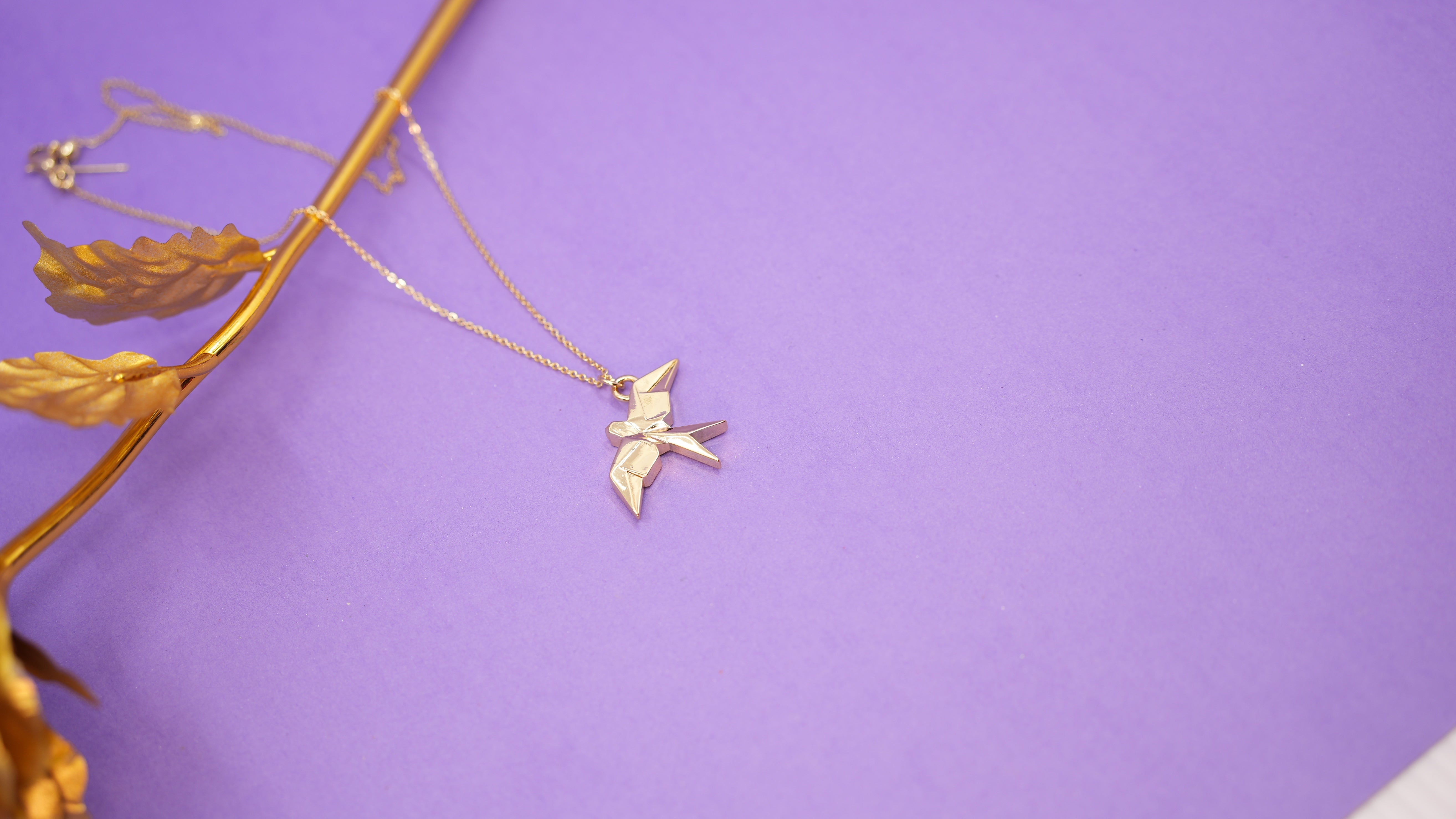 Eagle Origami Necklace