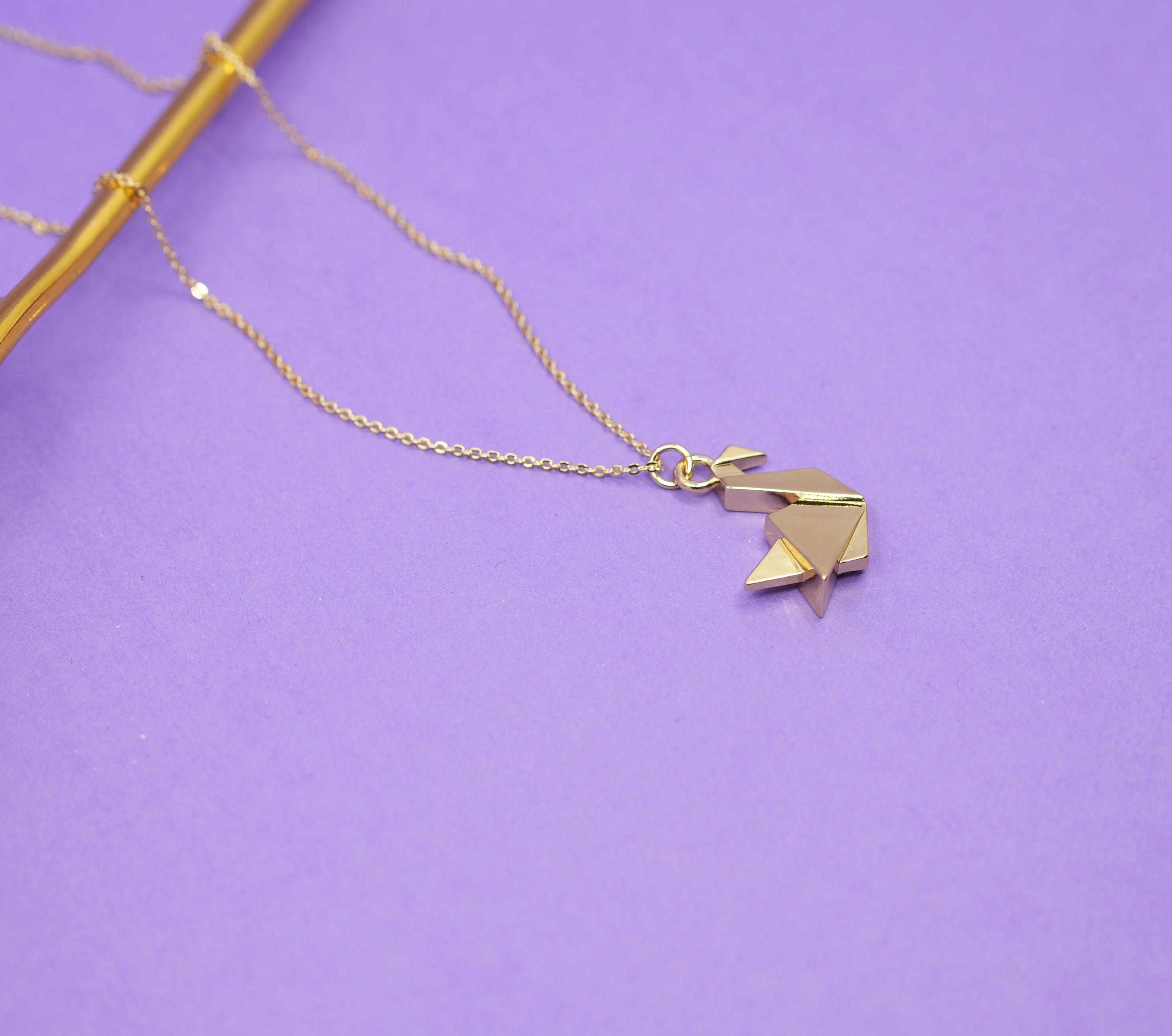 Swan Origami Necklace