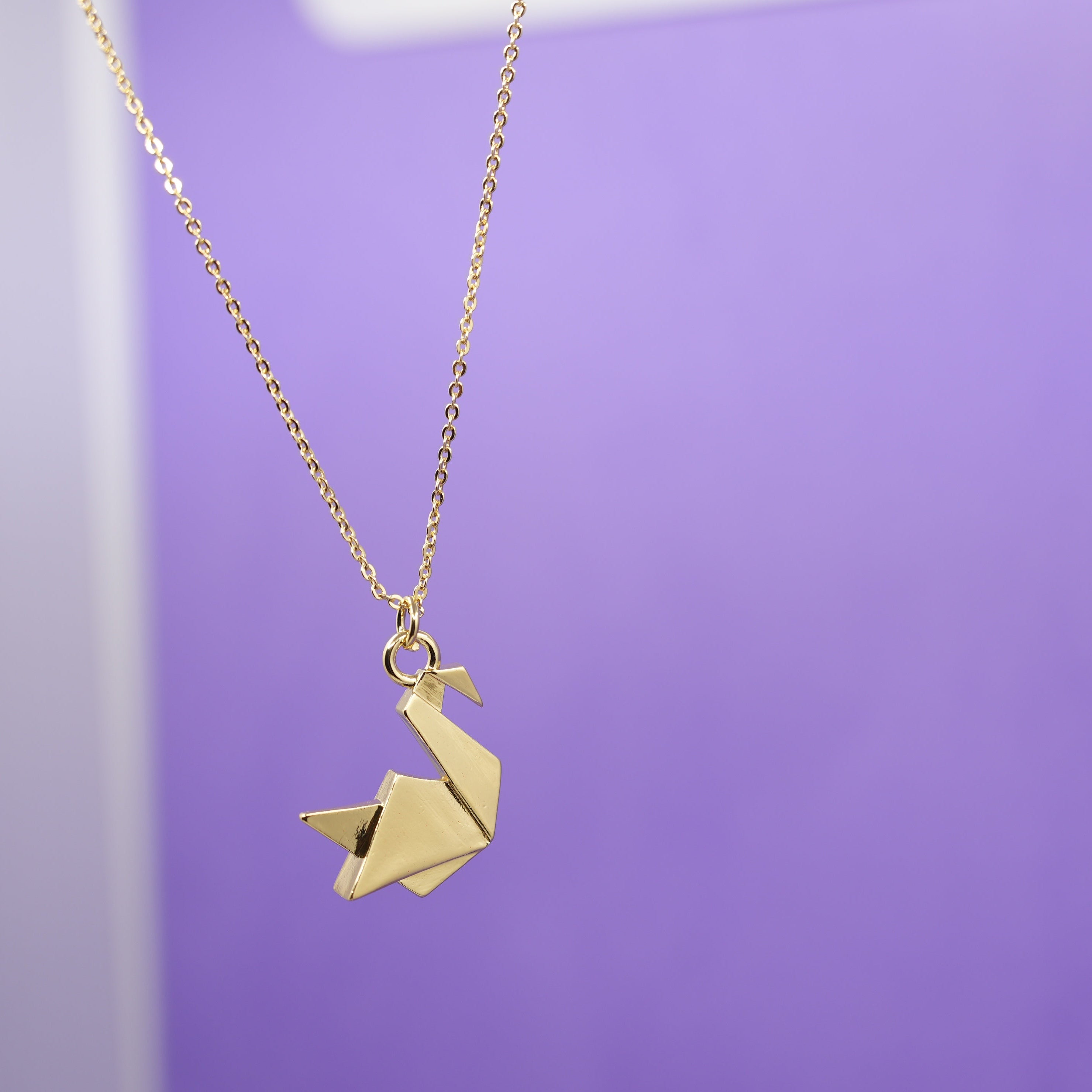 Swan Origami Necklace