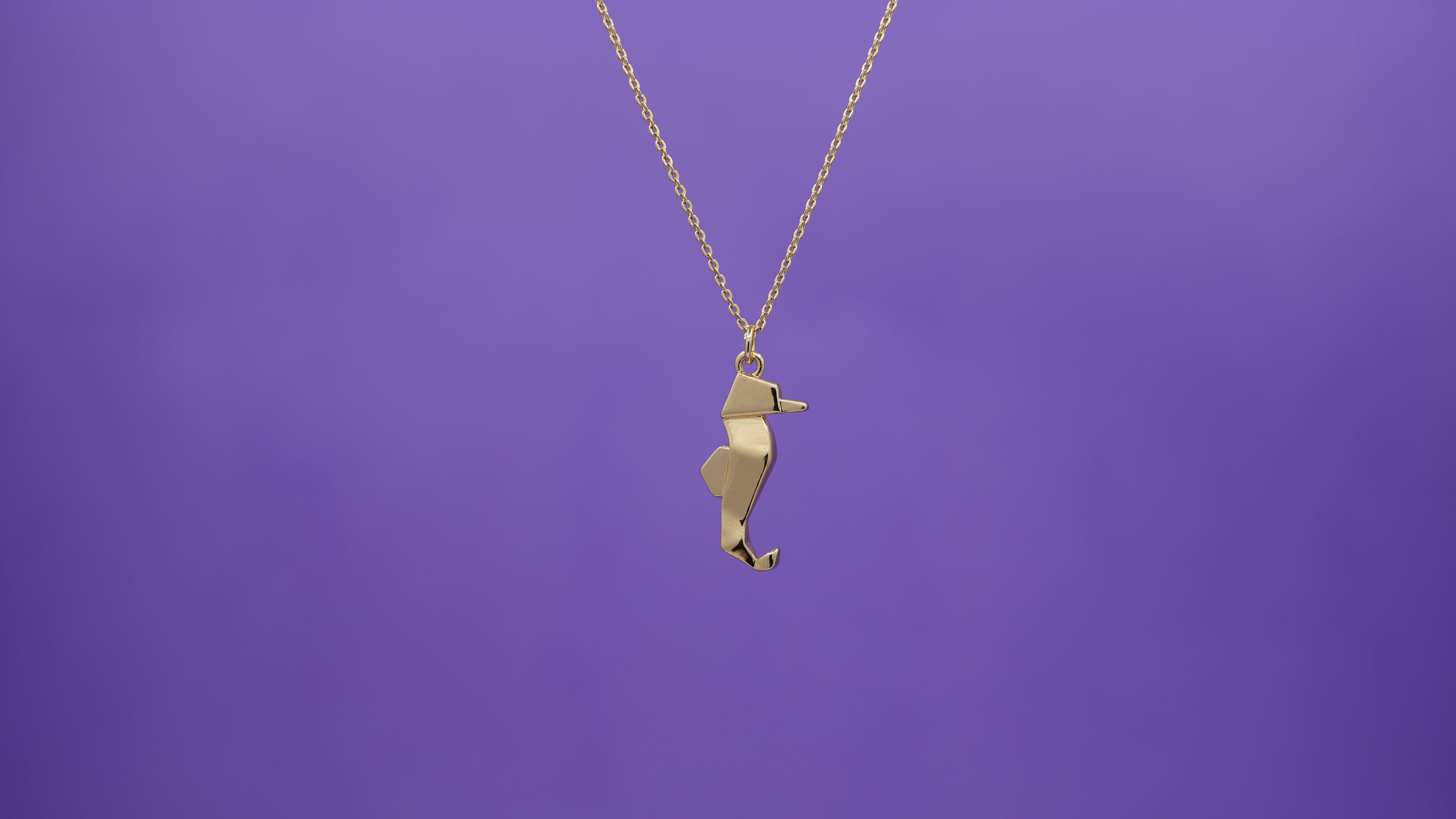 Seahorse Origami Necklace
