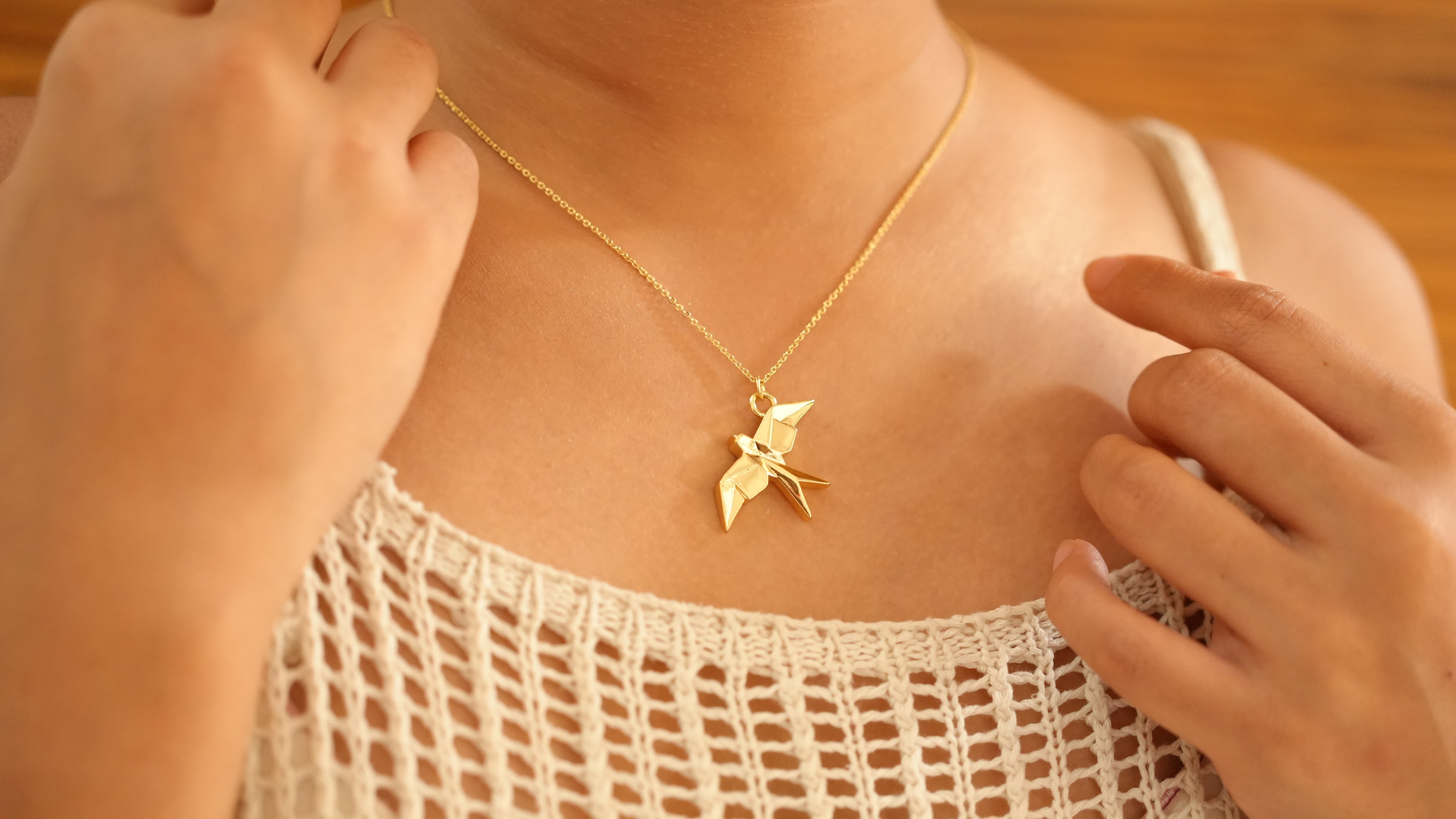 Eagle Origami Necklace