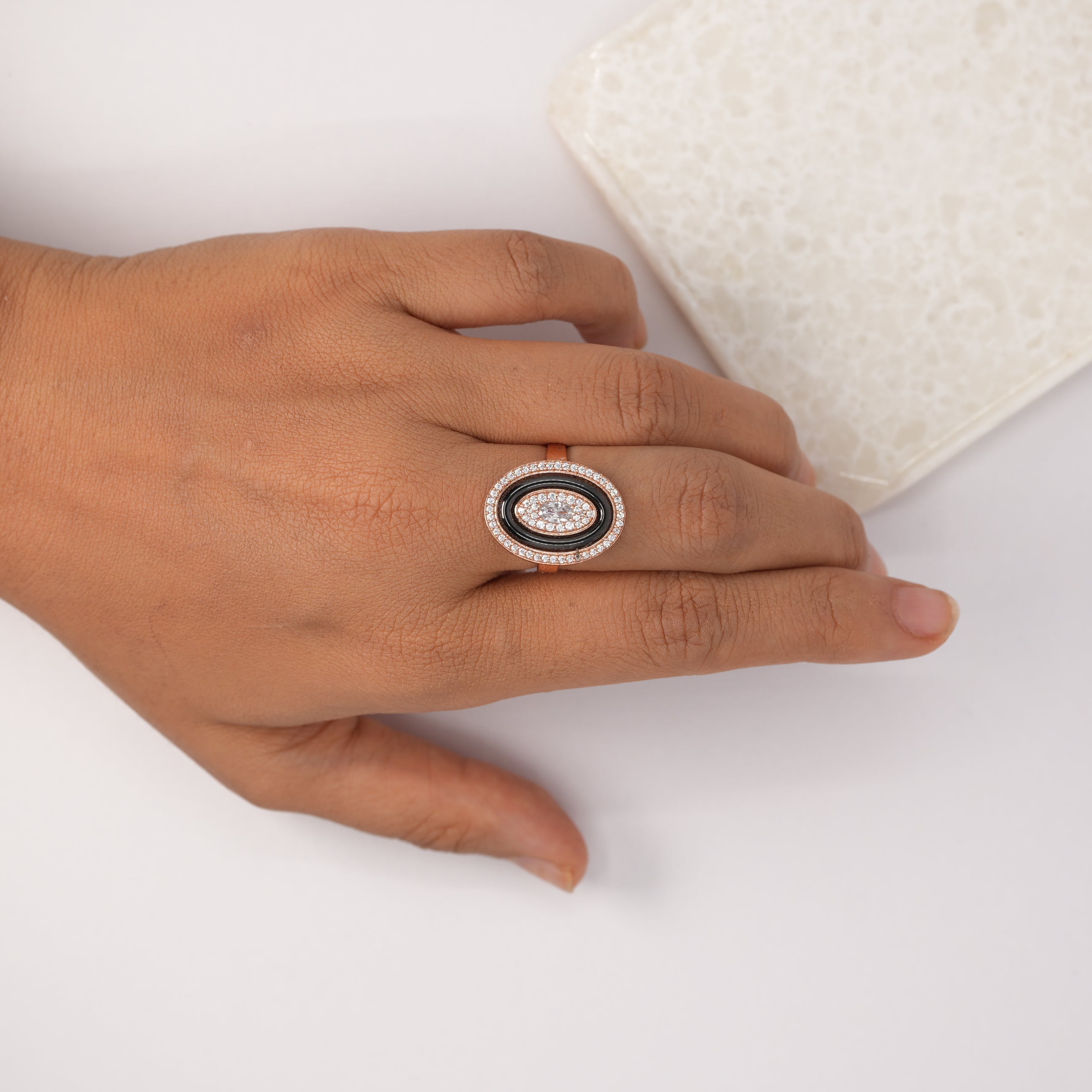 Midnight Halo Ring
