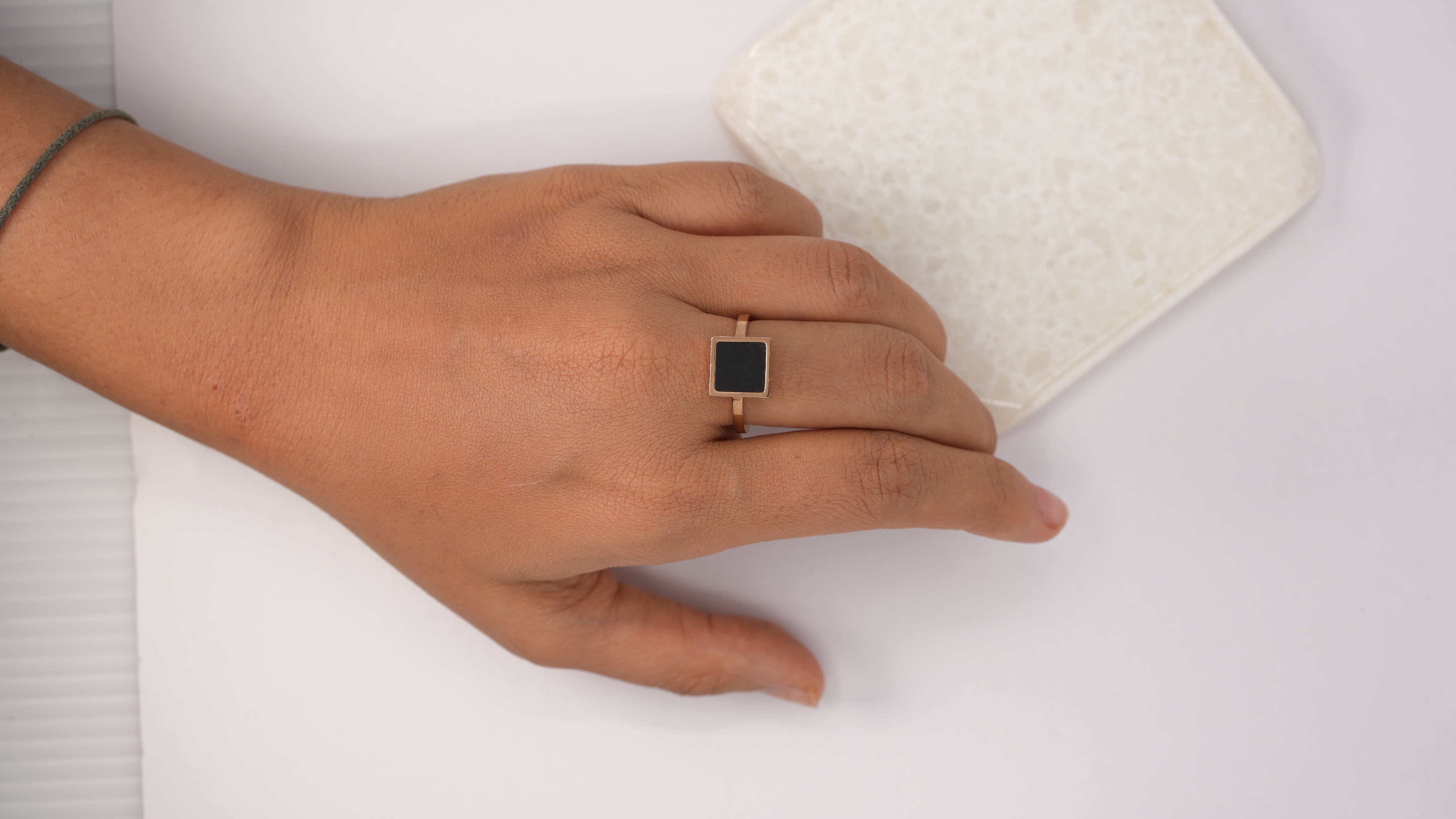 Black square stainless steel