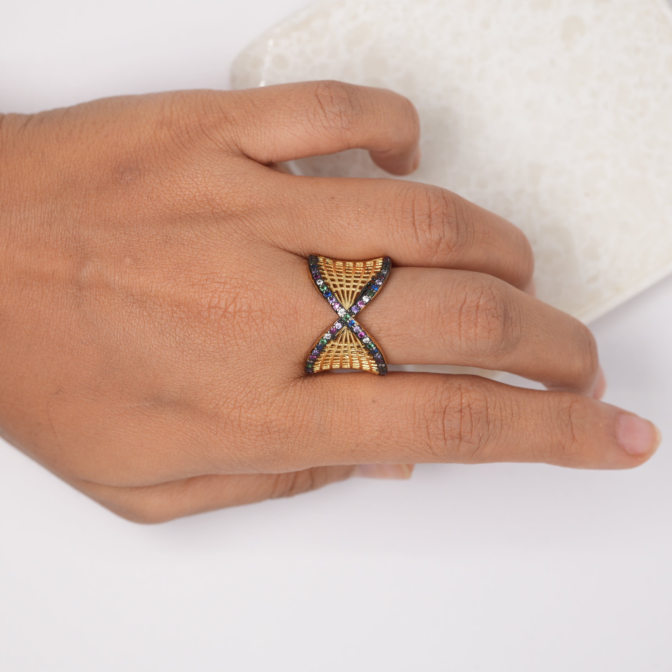 Gold Mat Ring