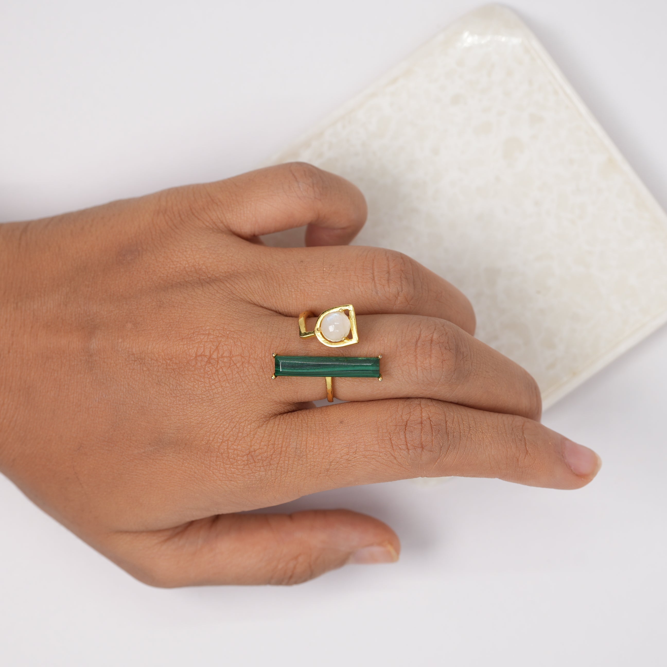 Moon Stone Ring