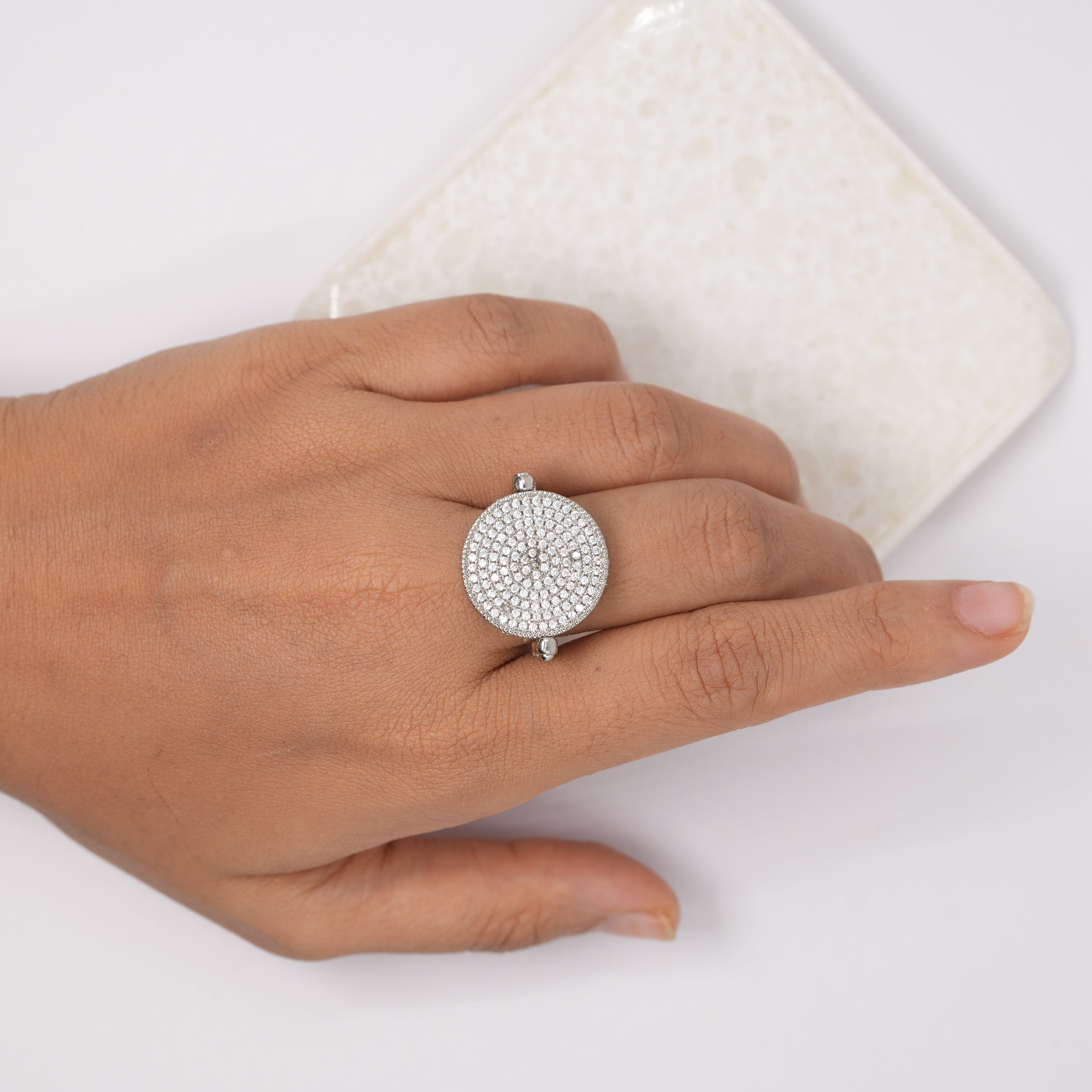 Black/Silver Flip Ring