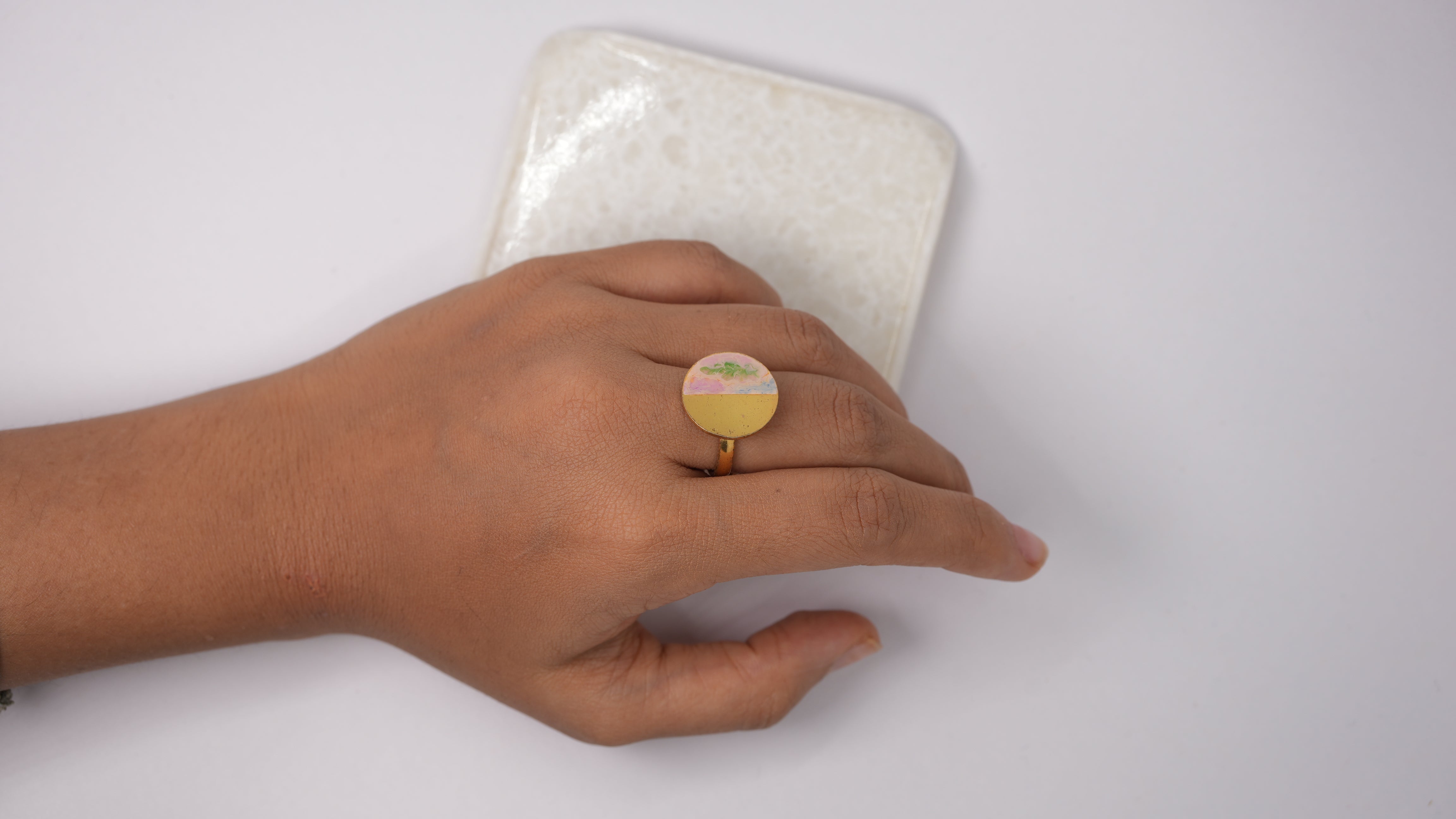 Half Colour Combo Ring