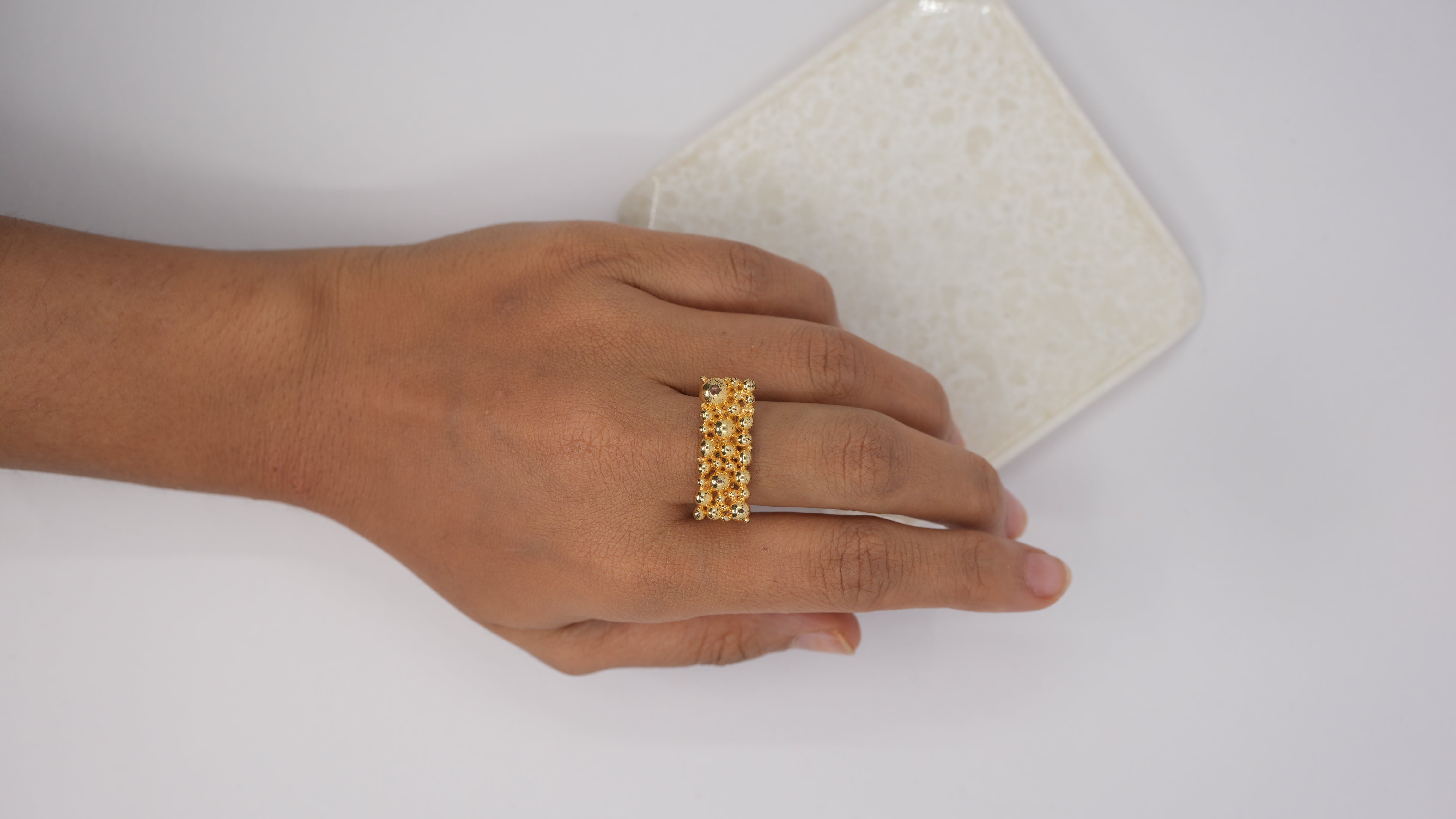 Bubbly Rectangle Ring