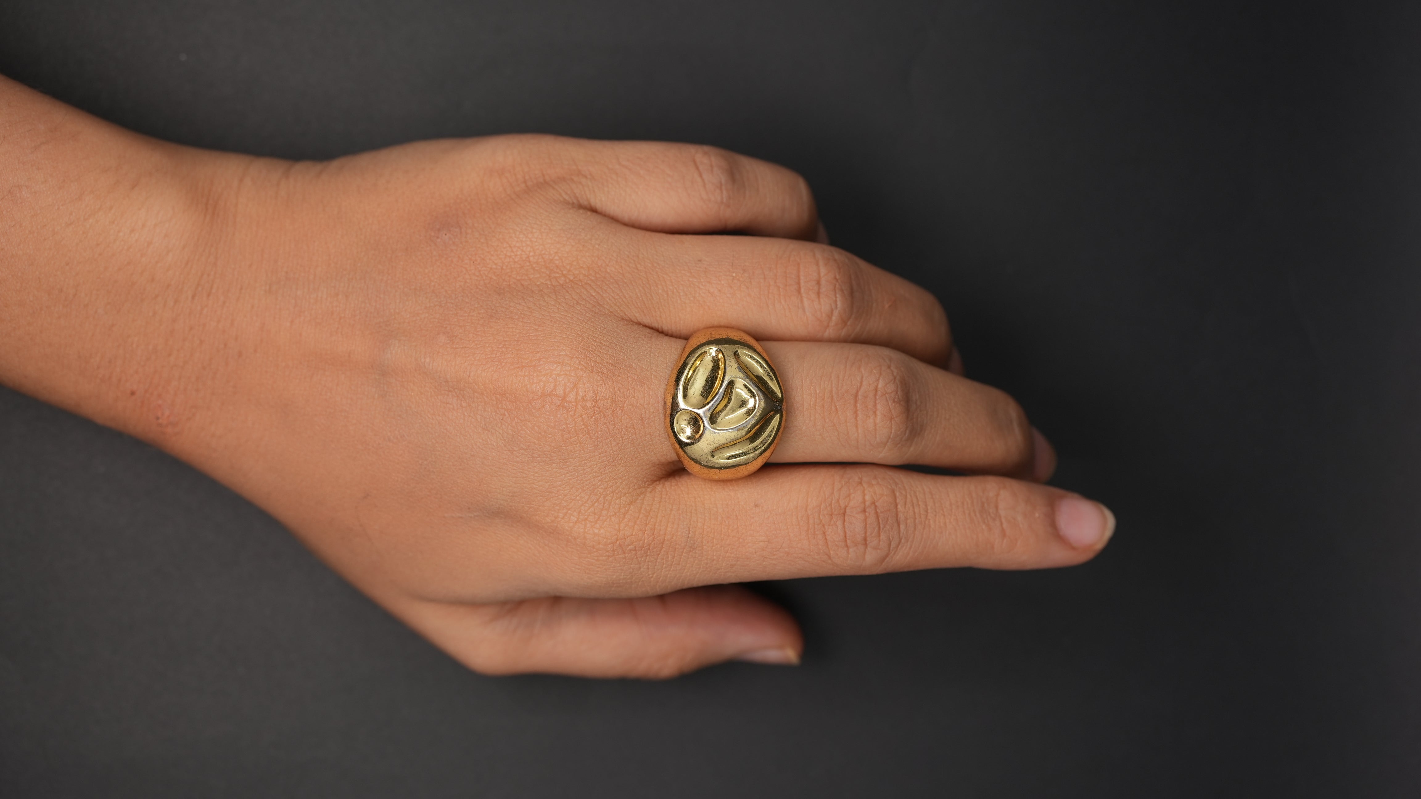 Molten Circle Ring