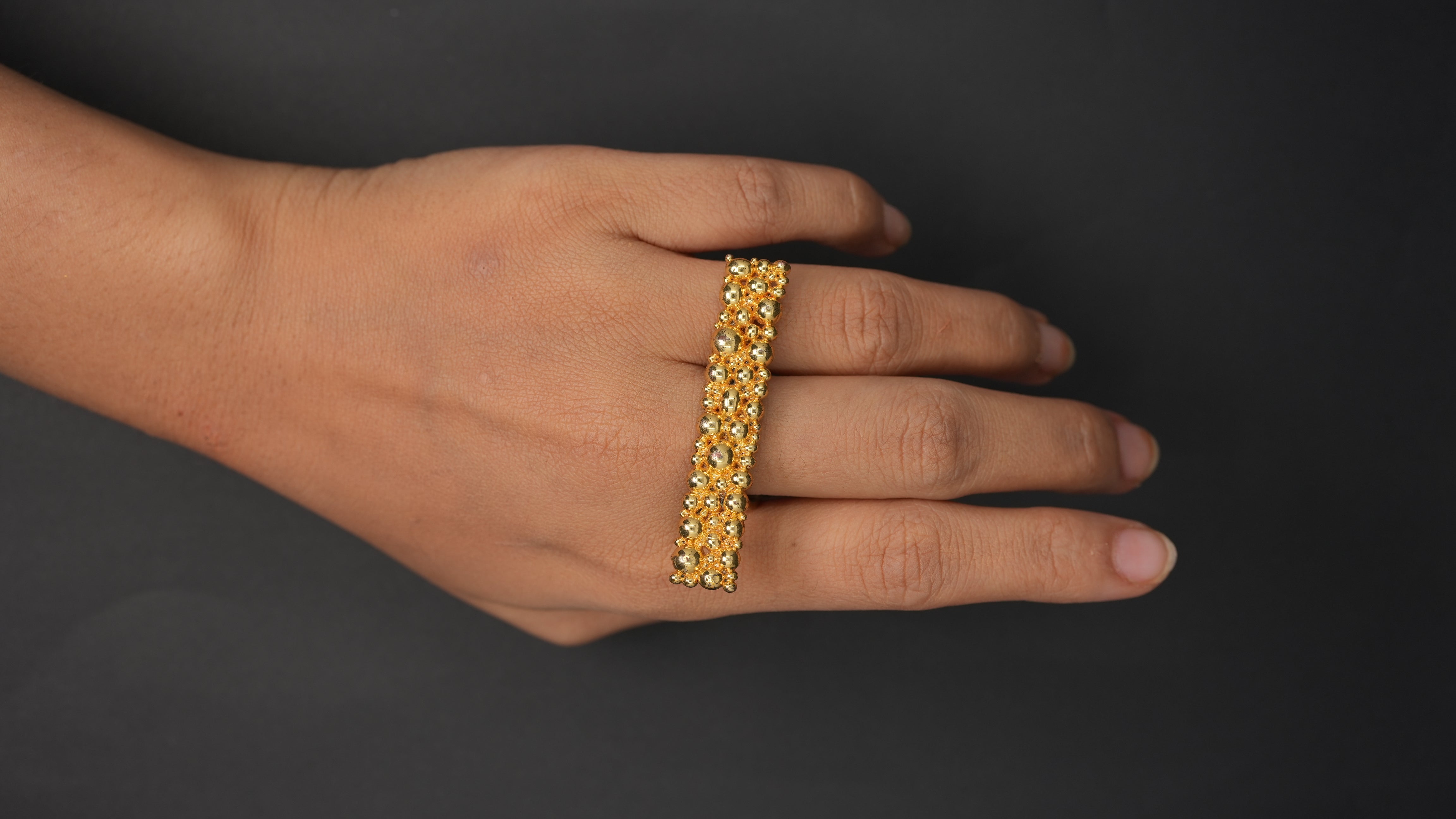 Bubbly Big Rectangle Ring