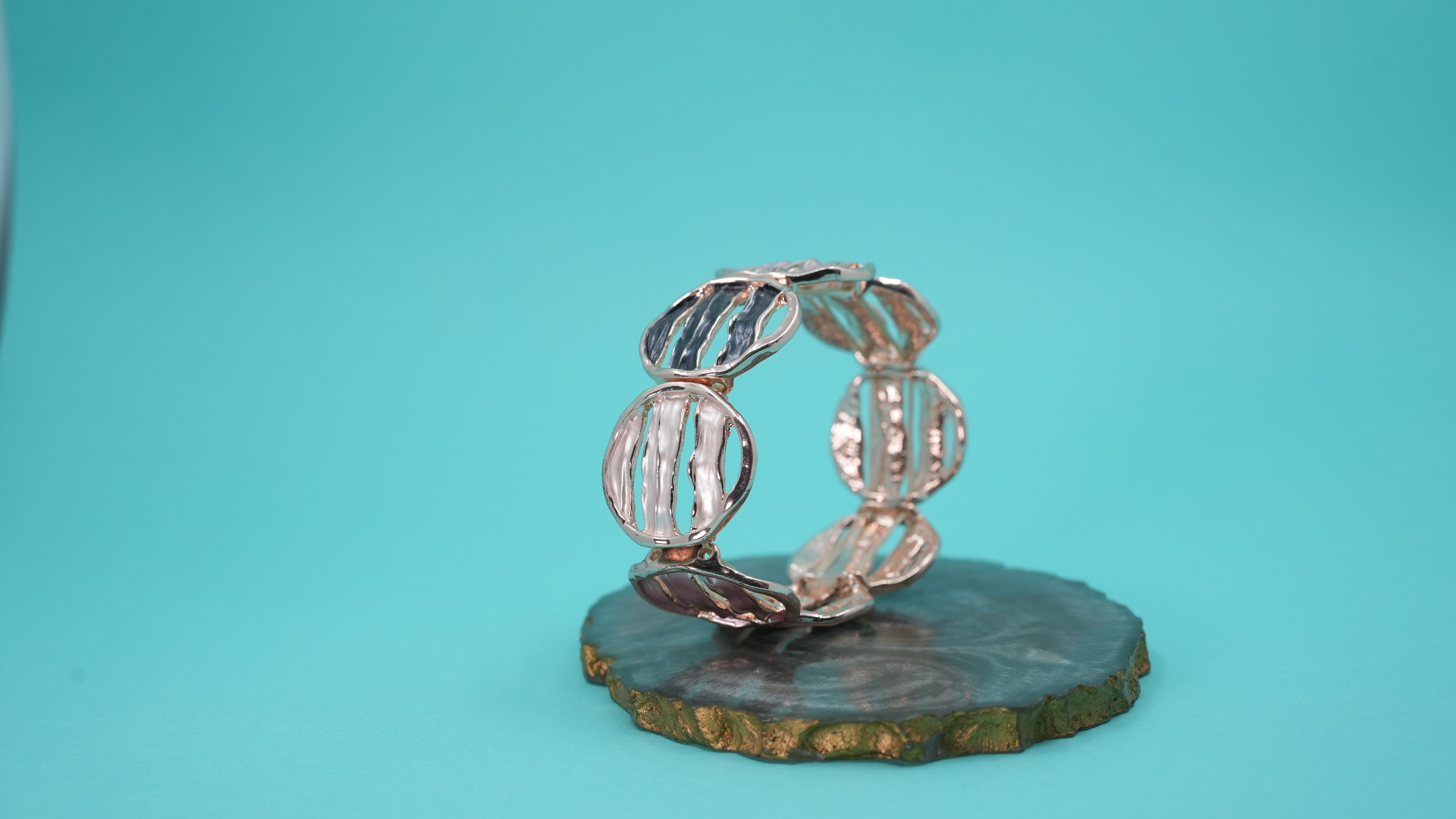 Terracotta Bloom Elastic Bracelet