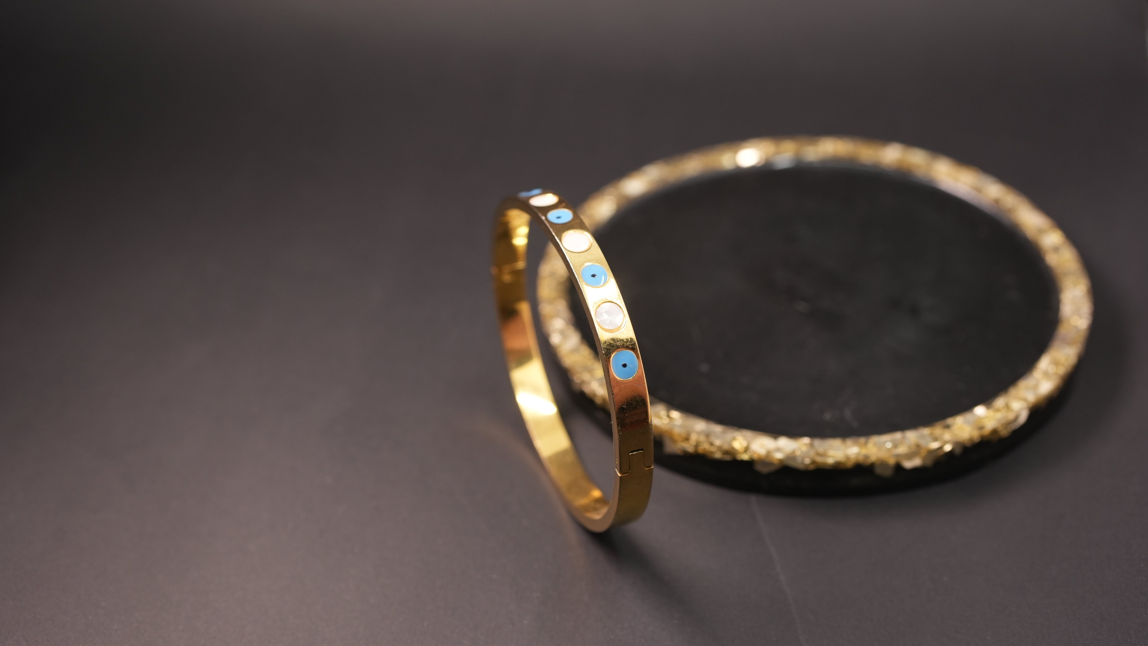Alternate evil eye cuff