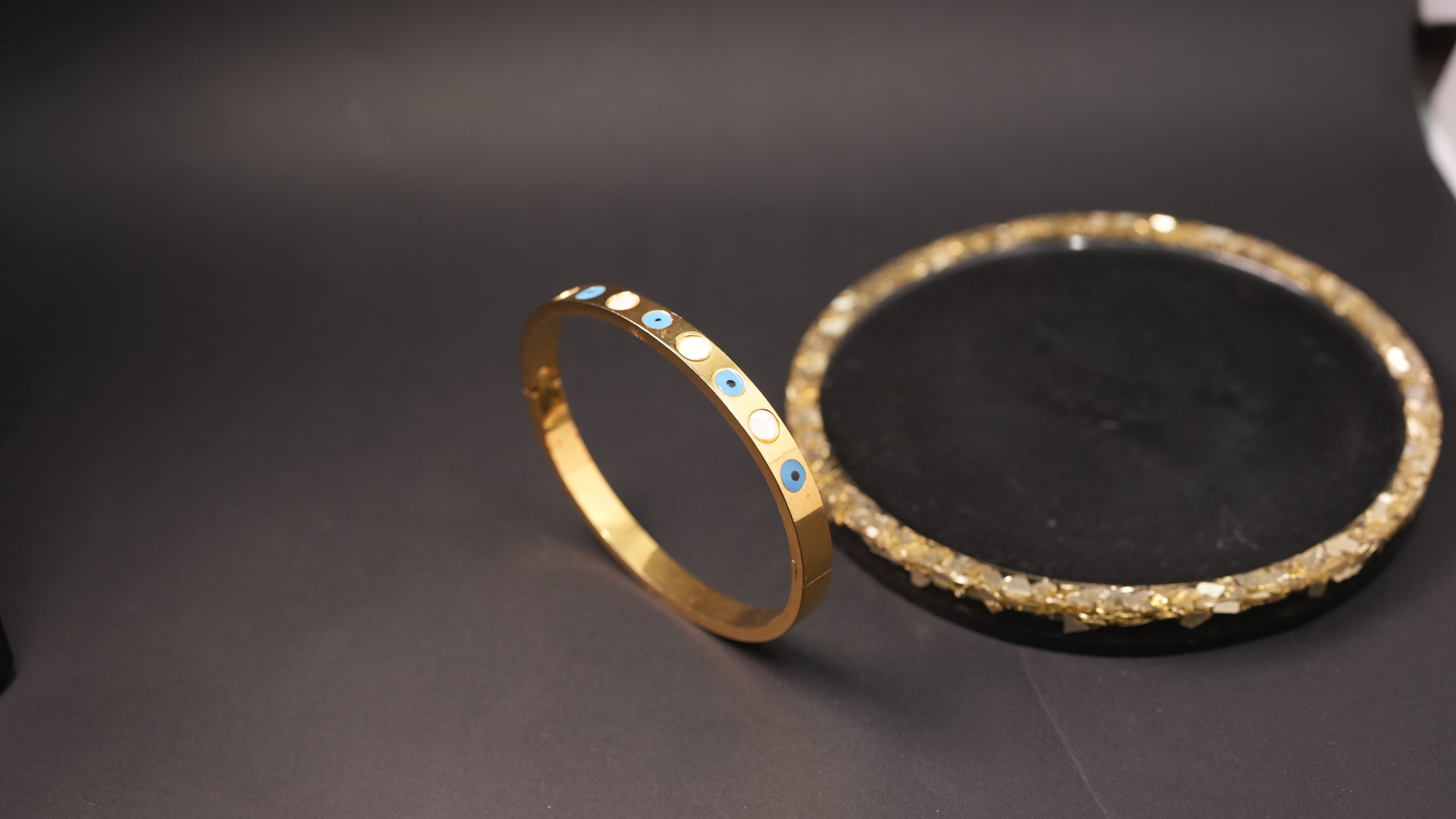Alternate evil eye cuff