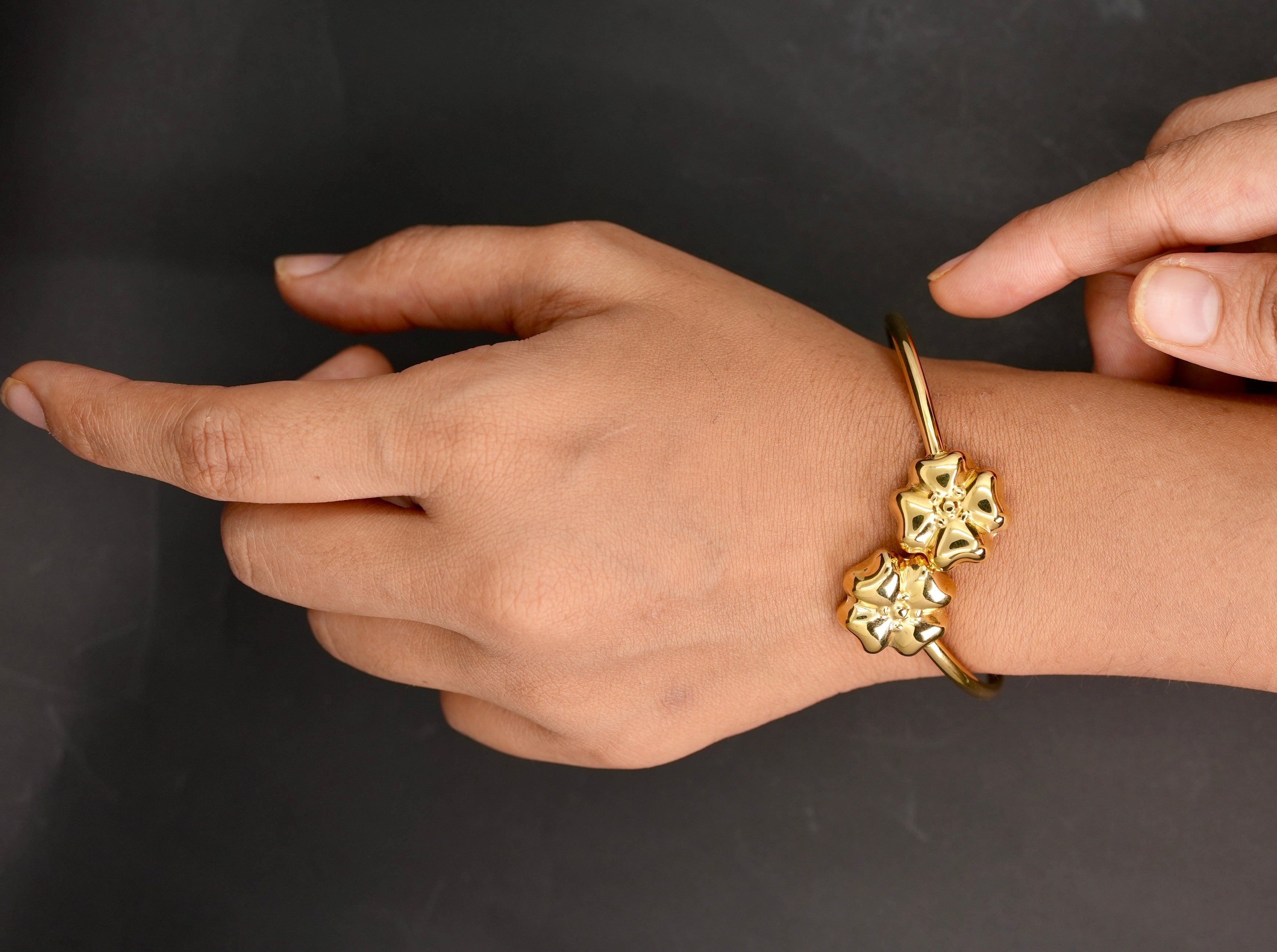 Floral Twist Cuff