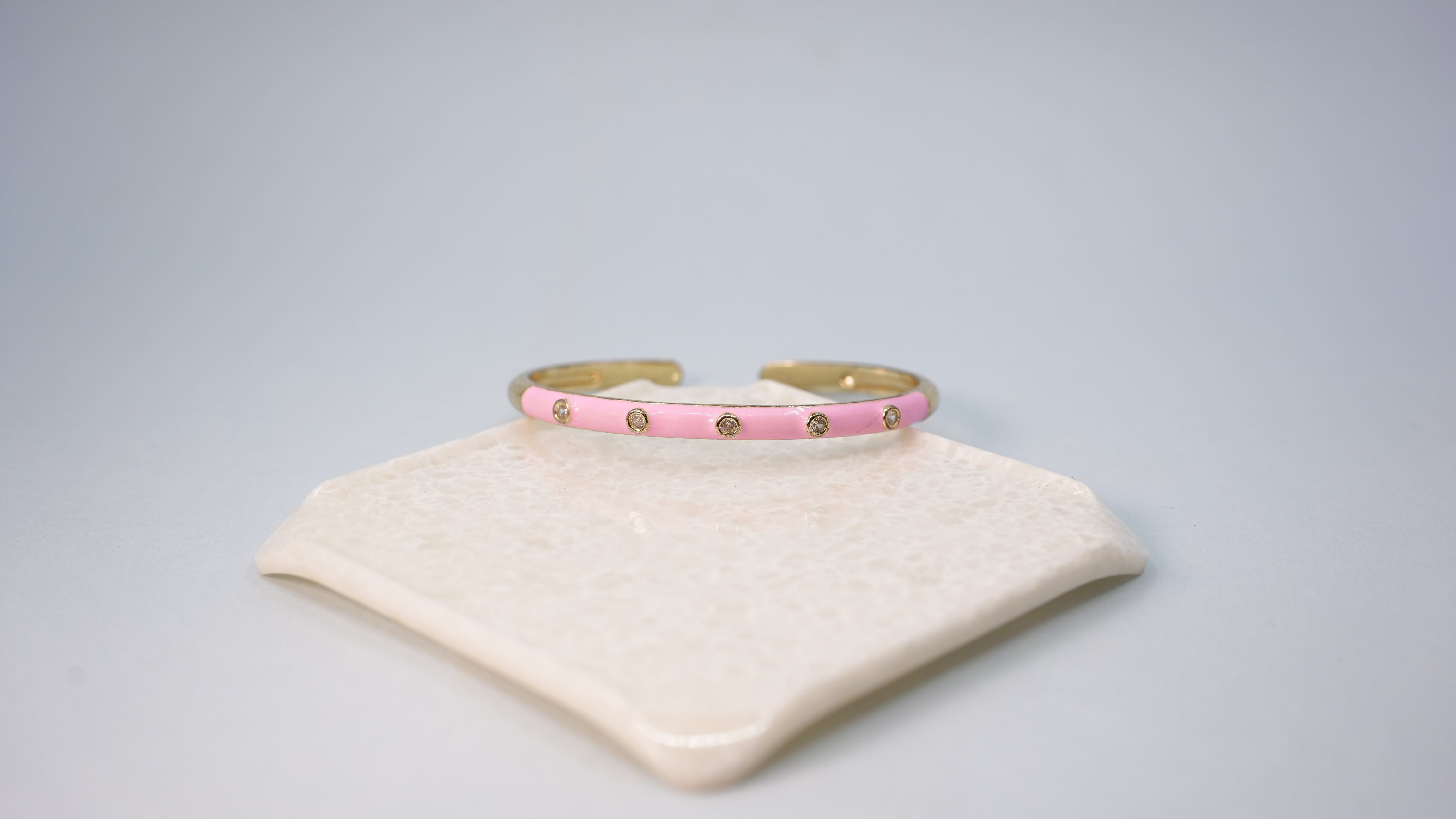 Sorbet Stone Baby Pink Cuff