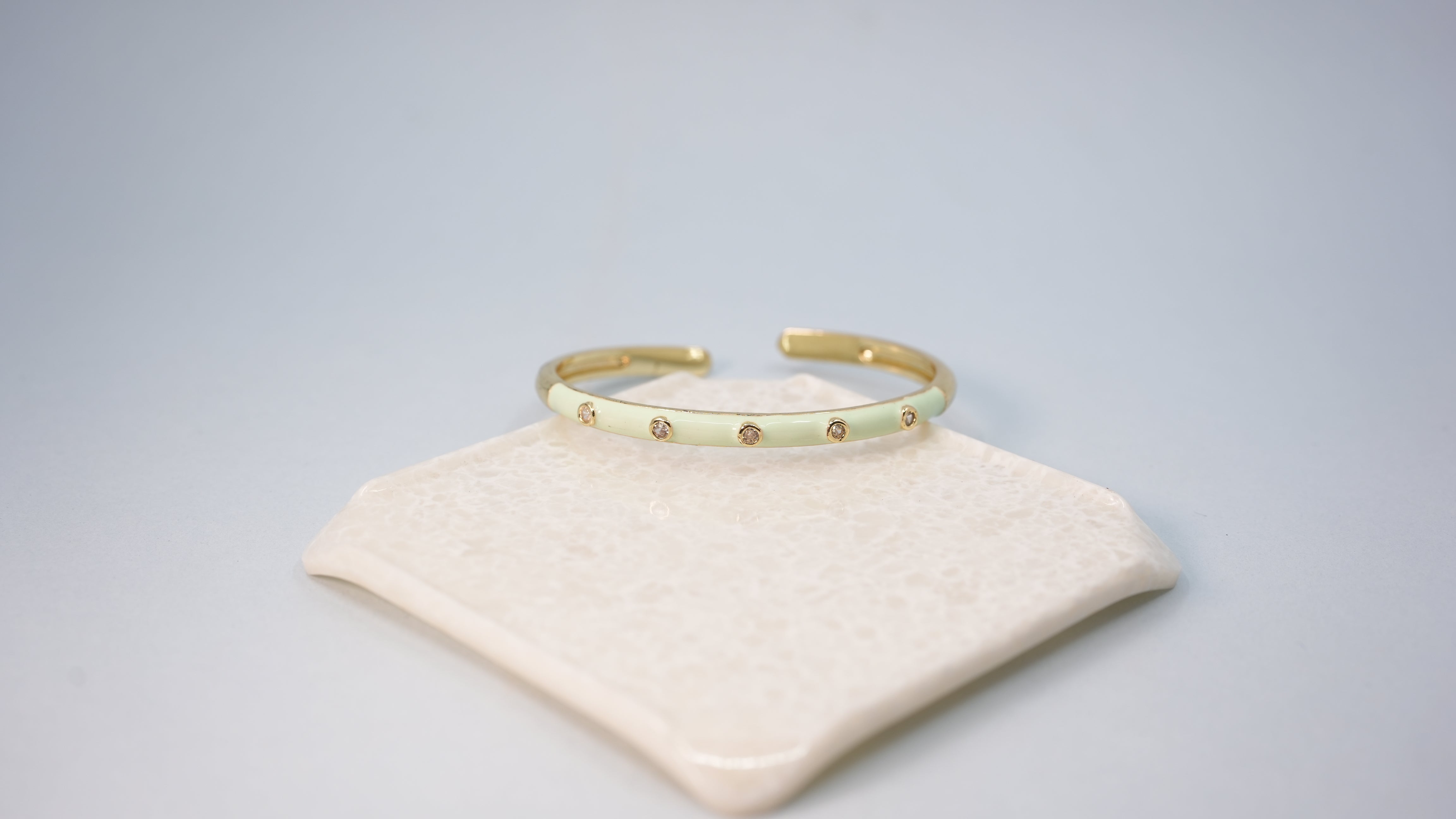 Sorbet Stone Sea Green Cuff