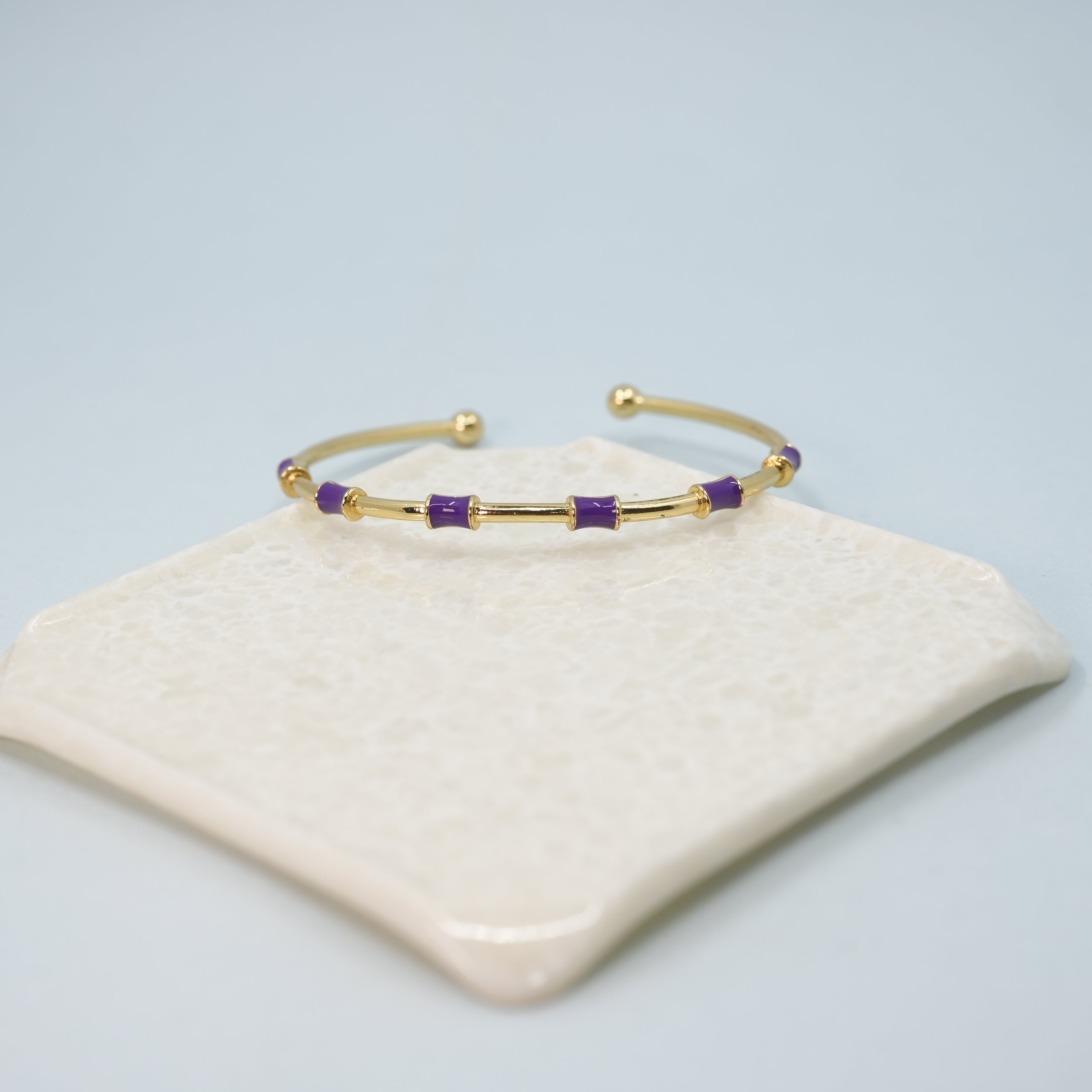 Mini Dot Purple Cuff