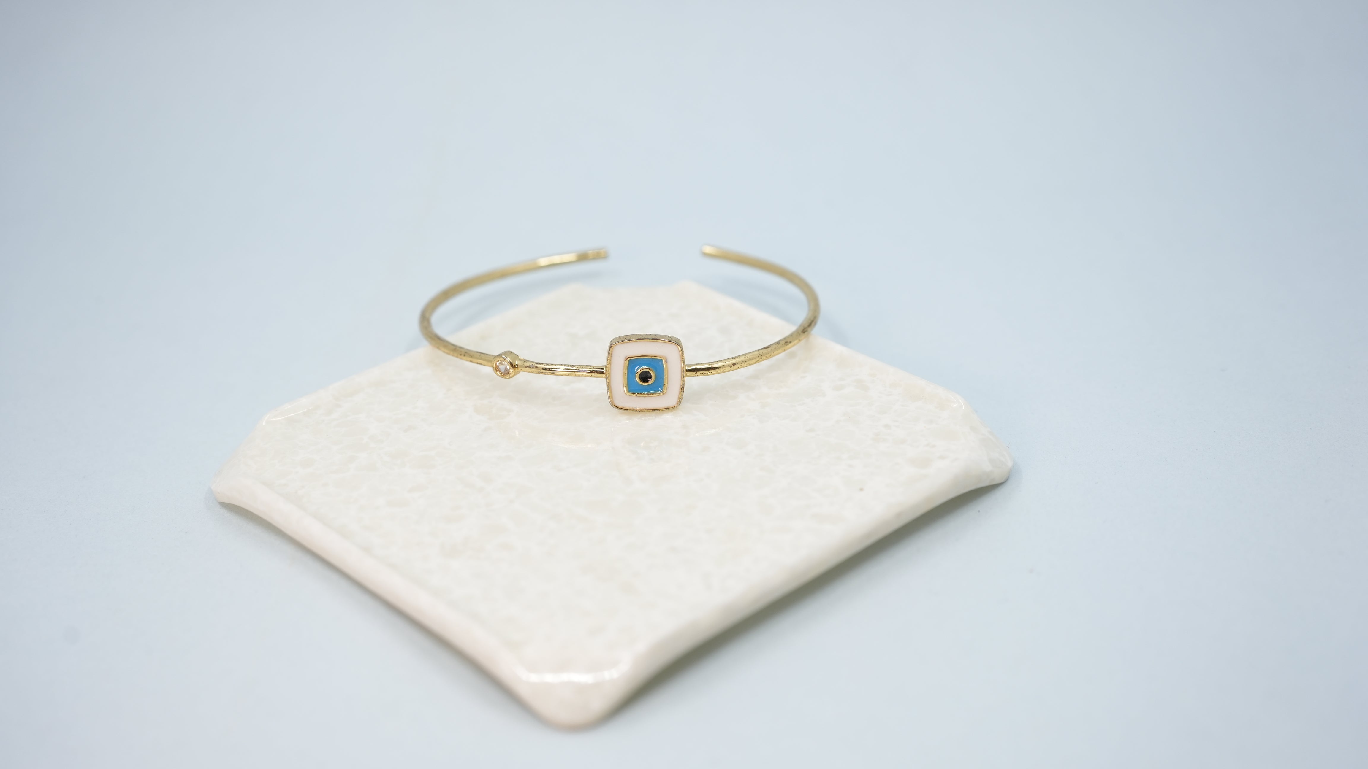 Square white cuff