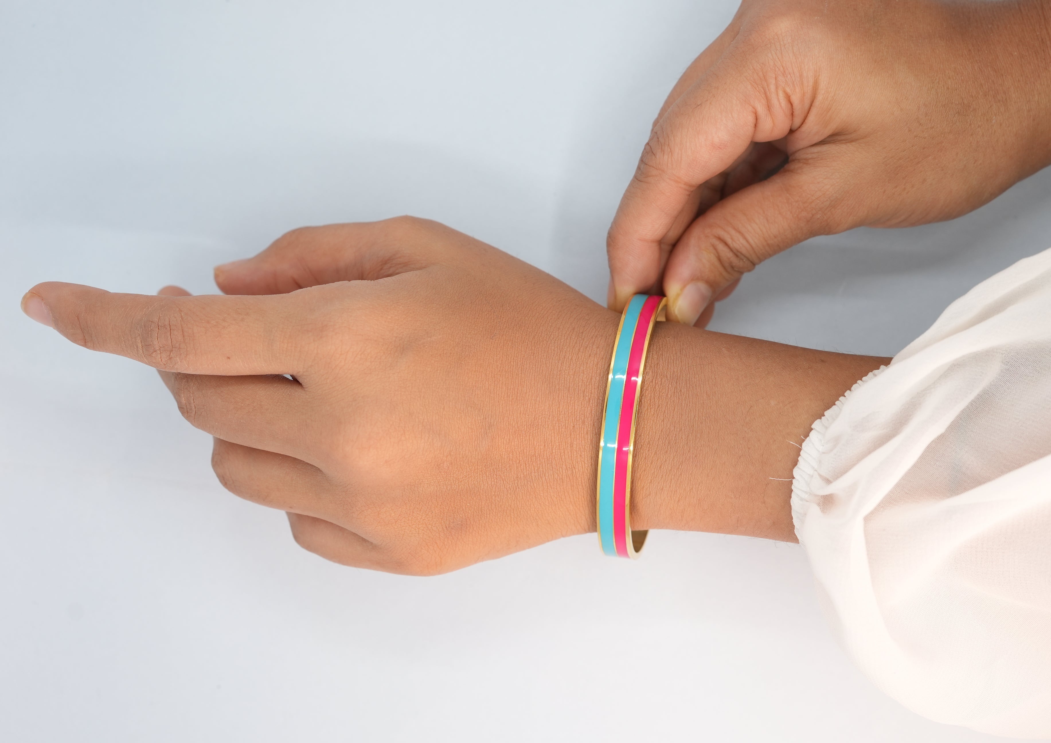 Twin Tone (Blue-Pink) Cuff