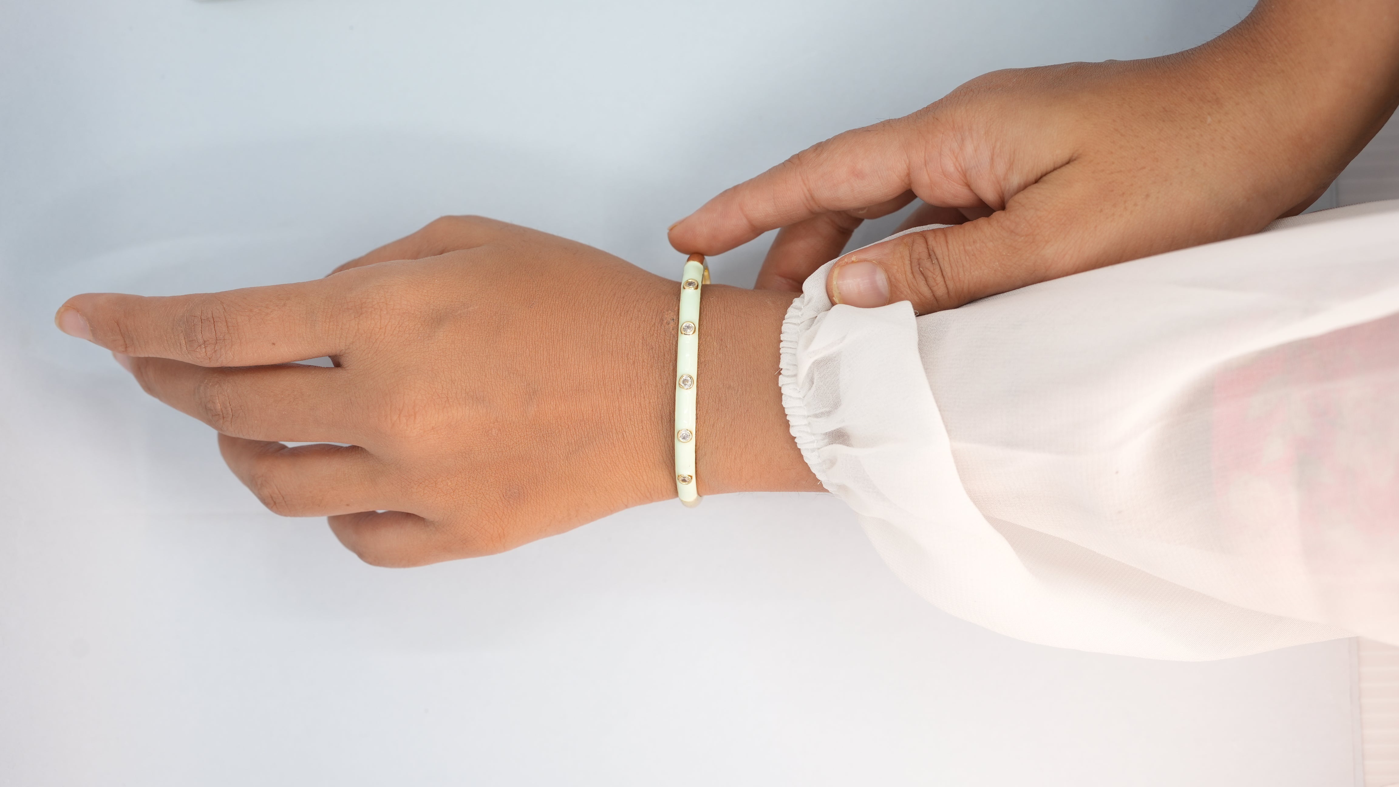 Sorbet Stone Sea Green Cuff