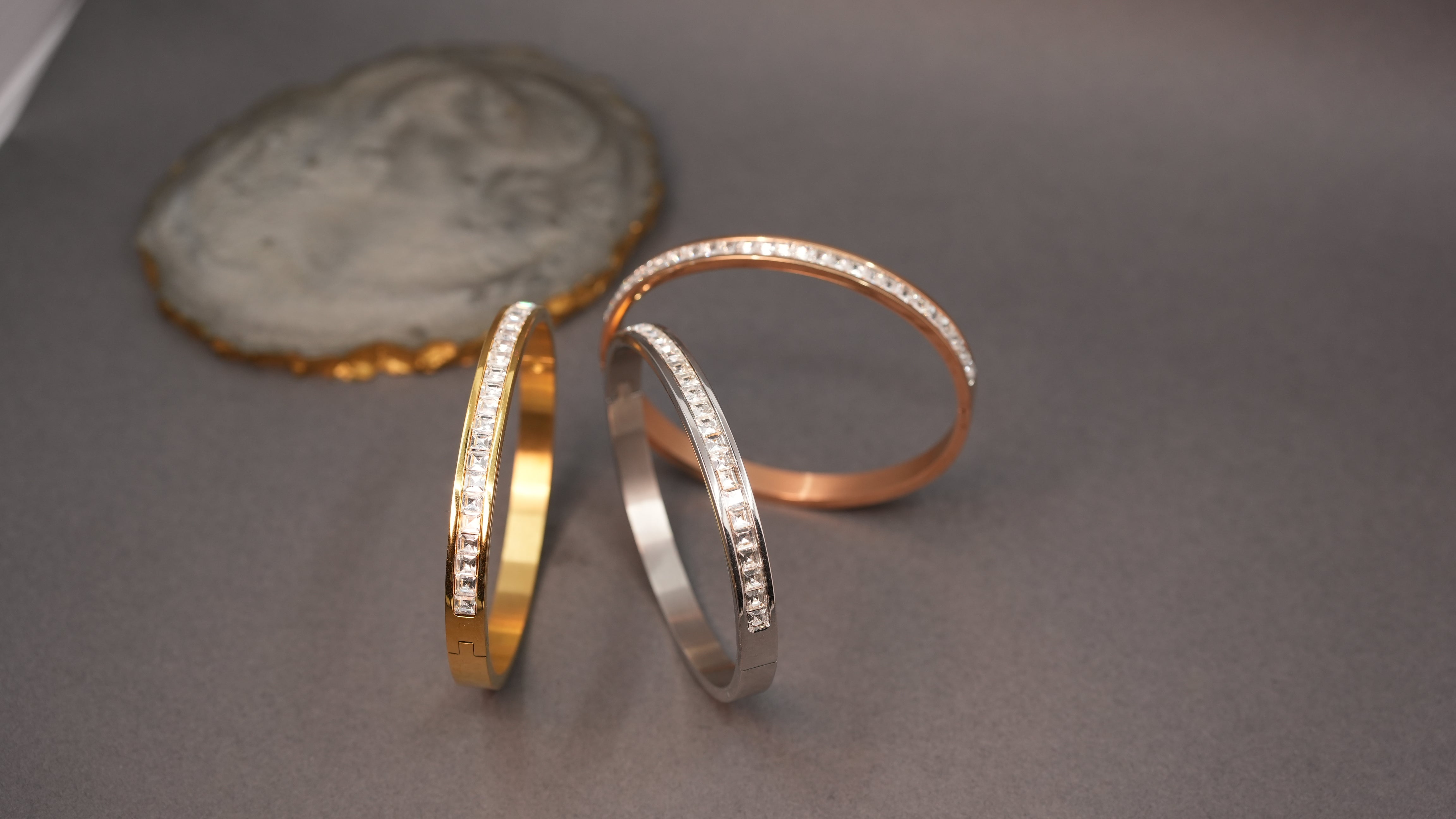 Gilded edge silver