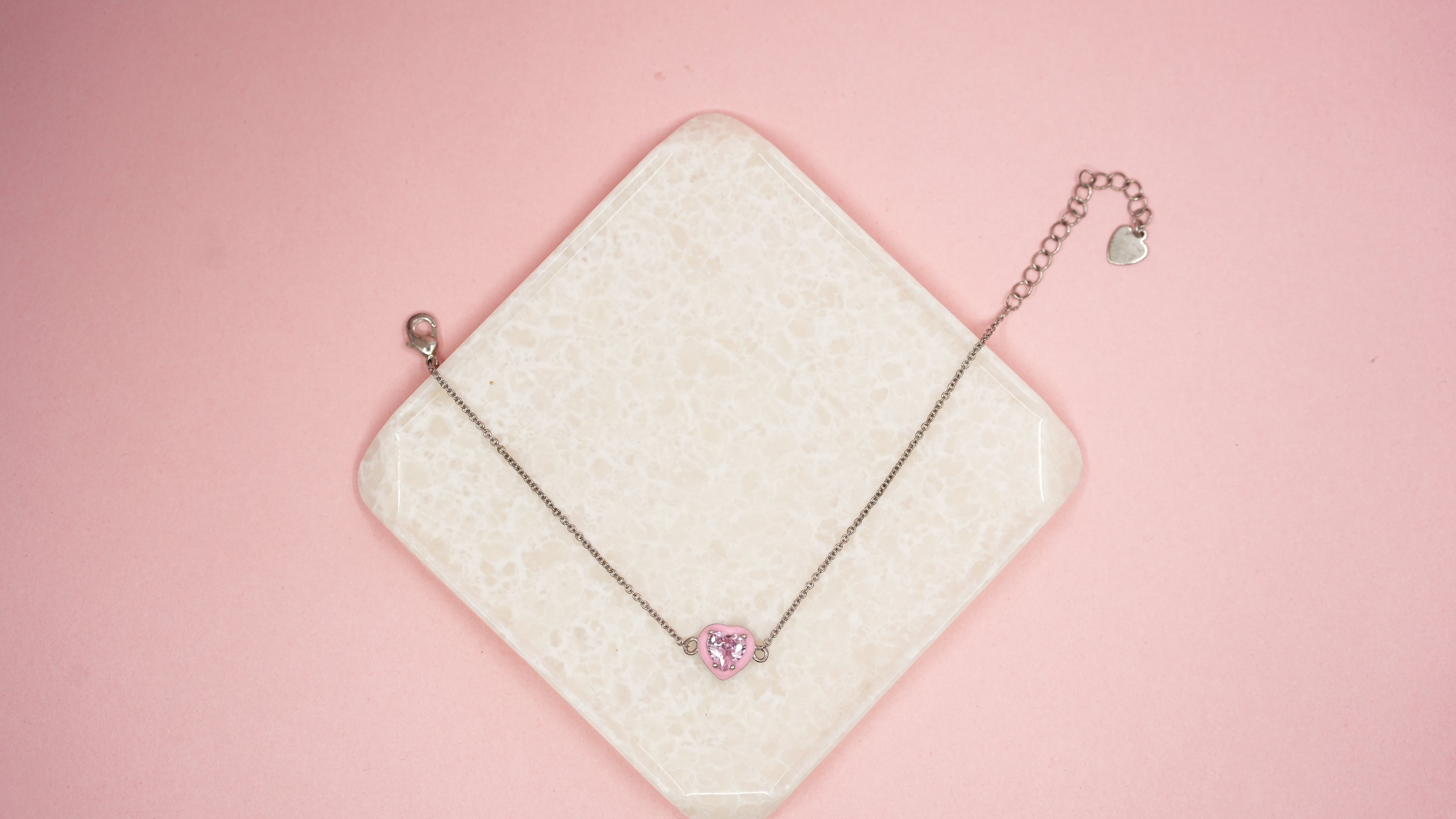 Blush heart pink